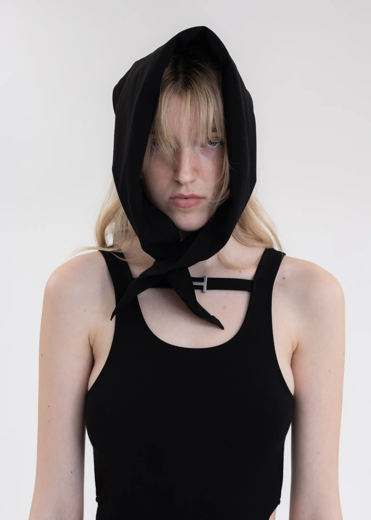 Black ASYMMETRIC BANDANA - Image 3