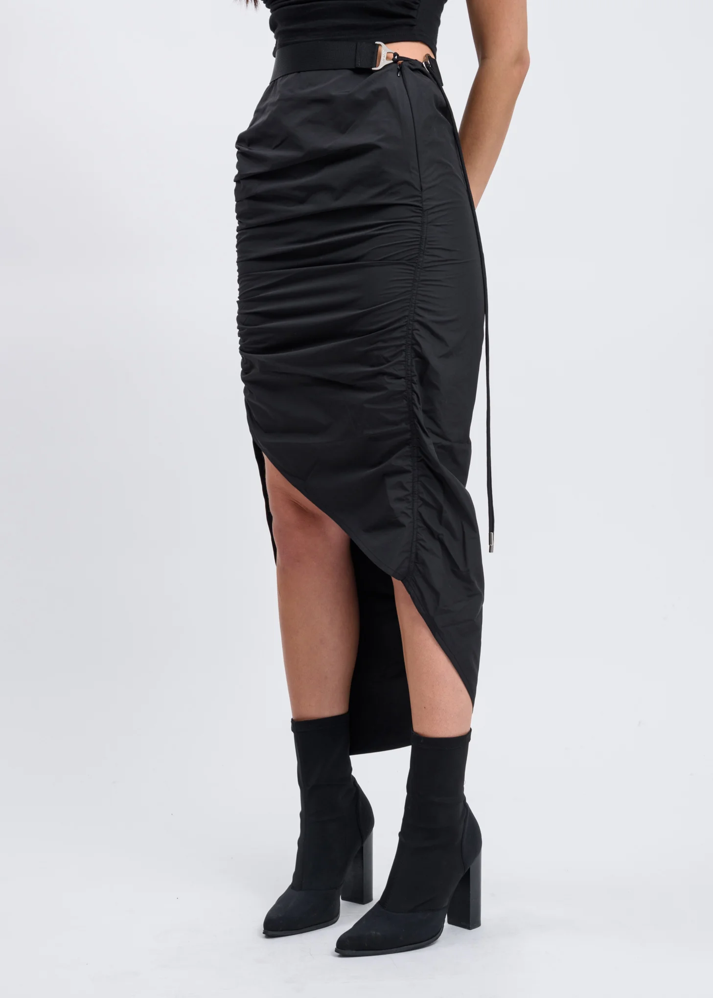 Black Asymmetric Skirt