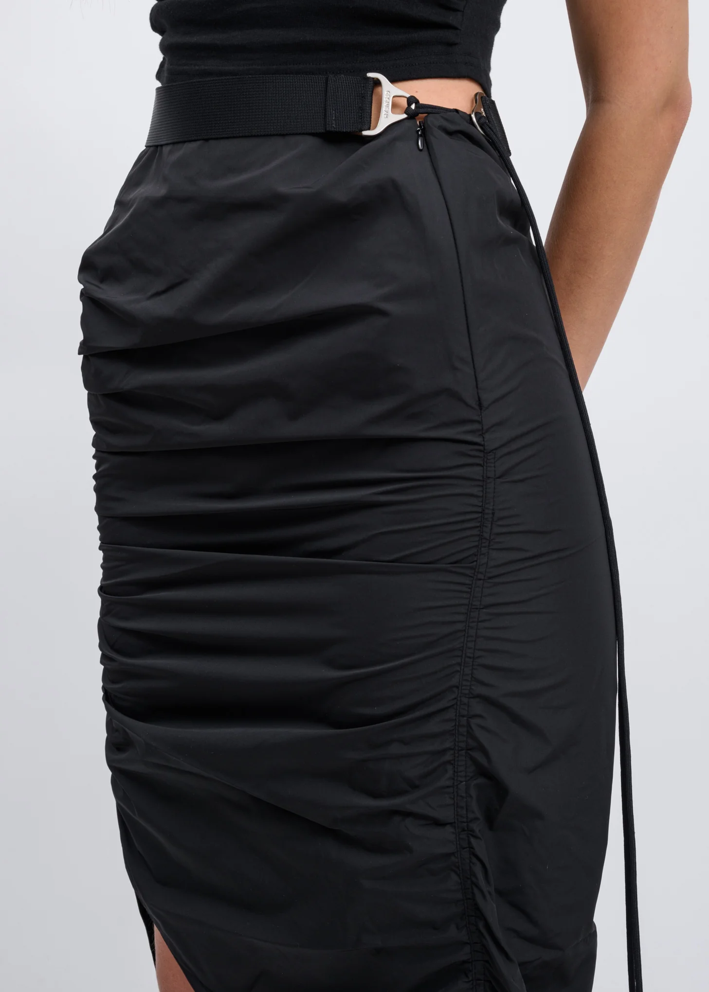 Black Asymmetric Skirt - Image 2