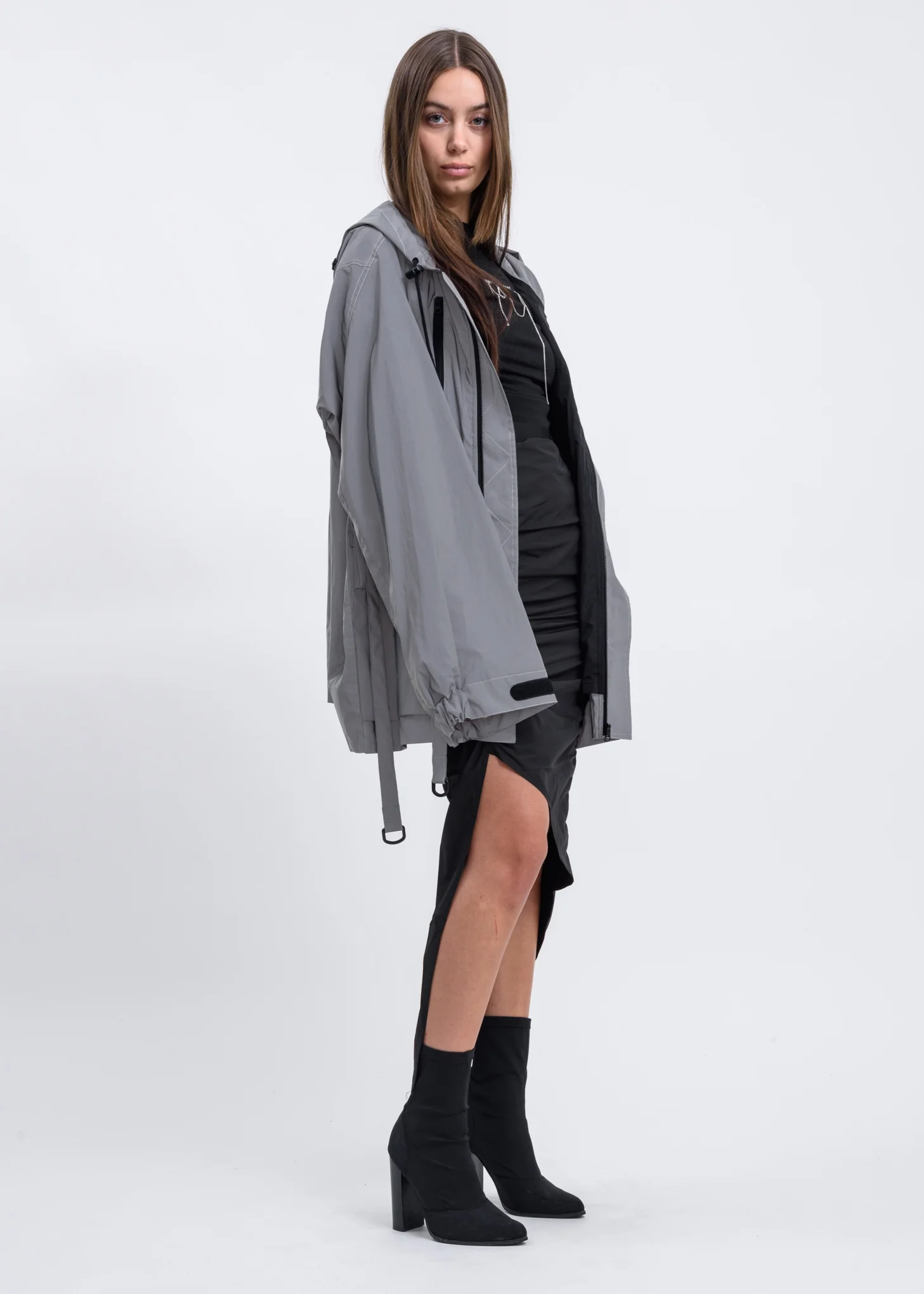 Black Asymmetric Skirt - Image 5