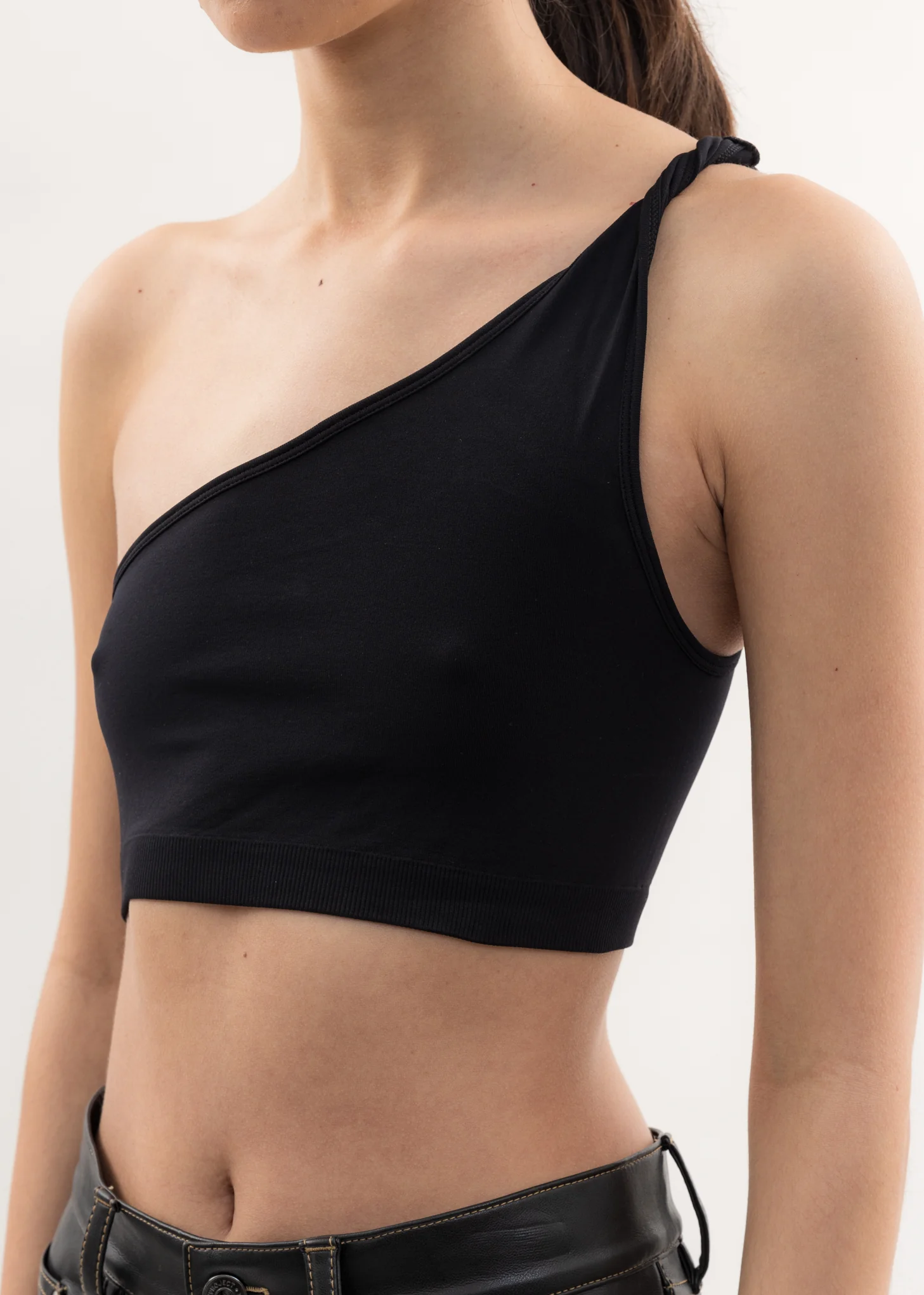 Black Asymmetric Twist Bra - Image 4