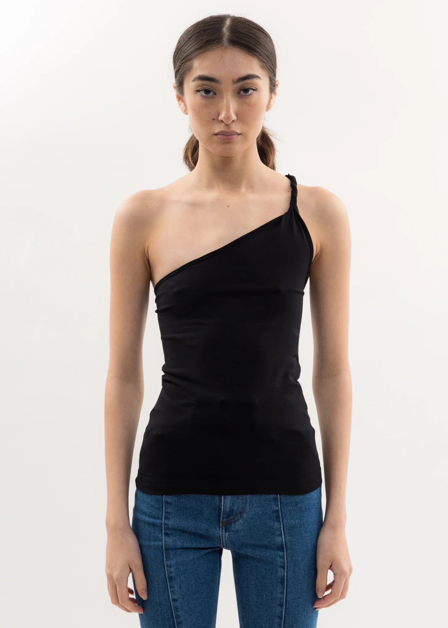 Black Asymmetric Twist Tank