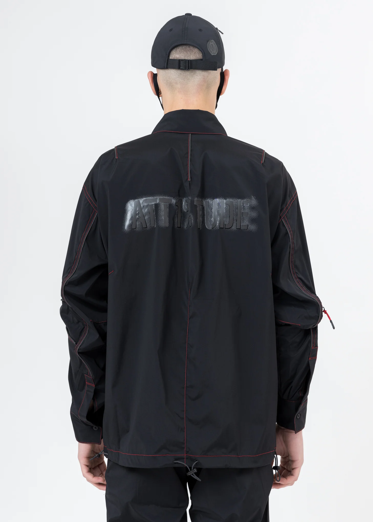 Black ATT1%TUDE Line Shirt - Image 6