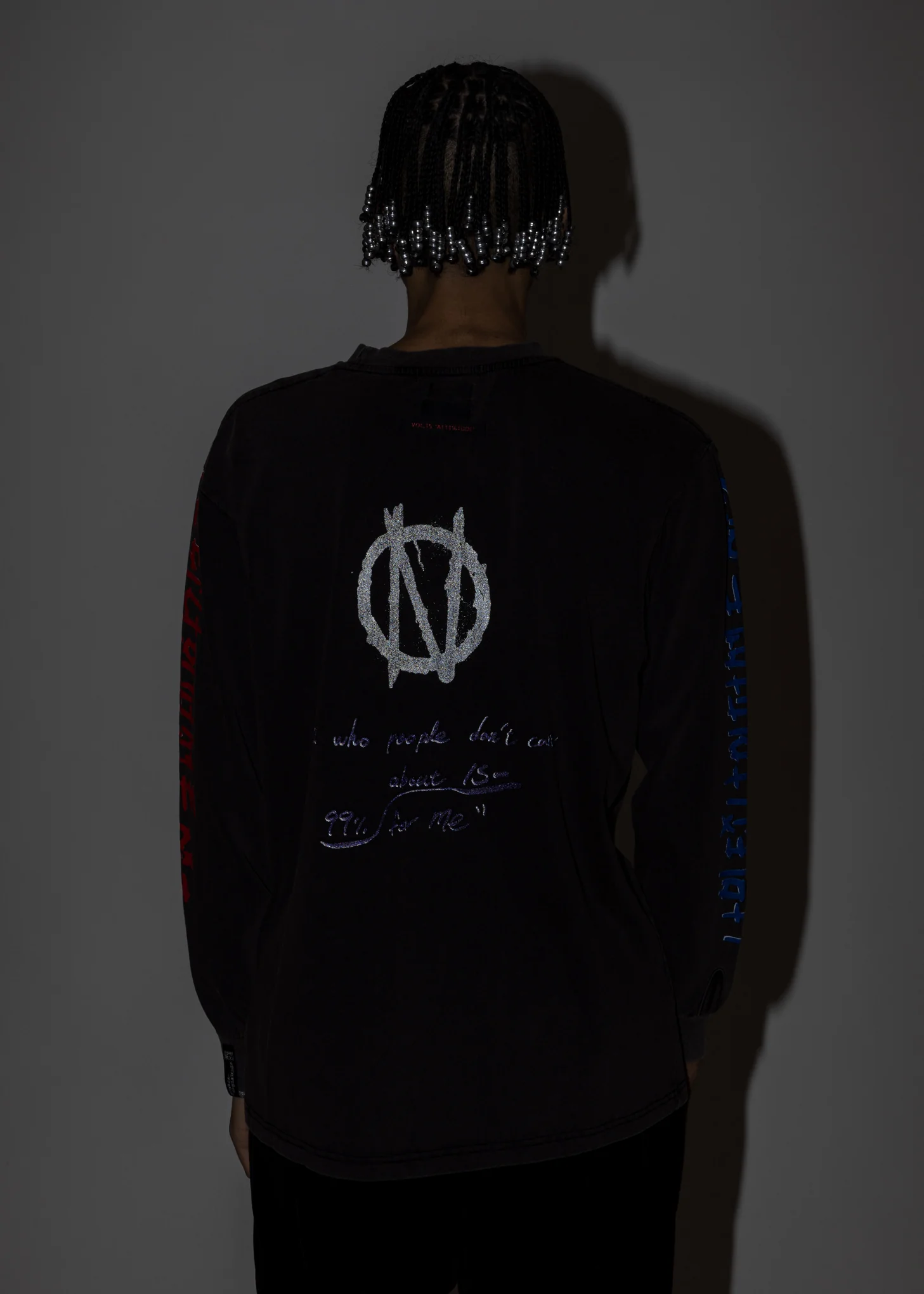 Black ATT1%TUDE Long Sleeve T-Shirt - Image 3