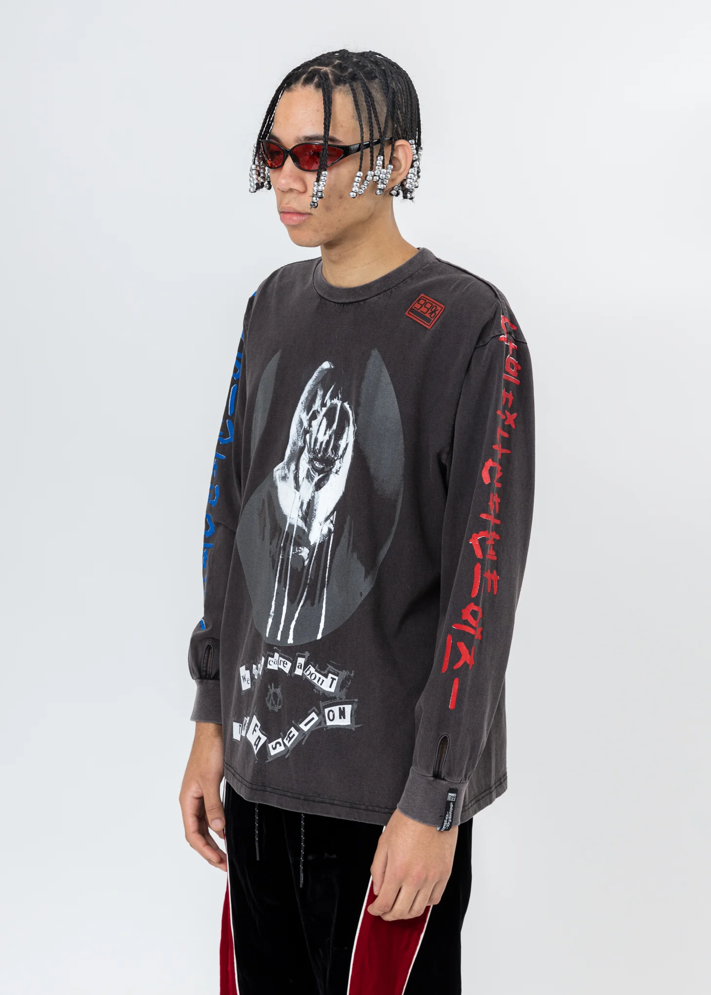 Black ATT1%TUDE Long Sleeve T-Shirt - Image 4