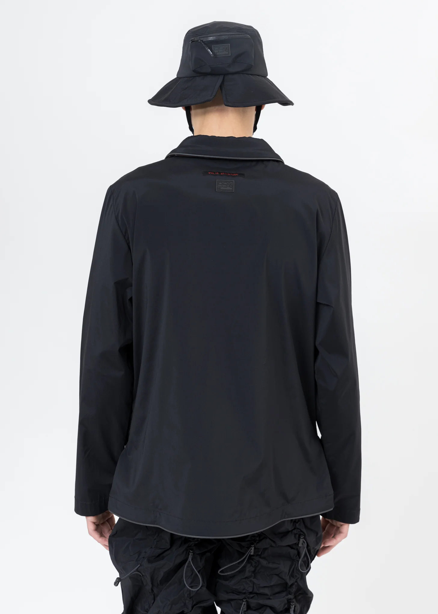 Black "ATT1%TUDE" Pajama Shirt - Image 4