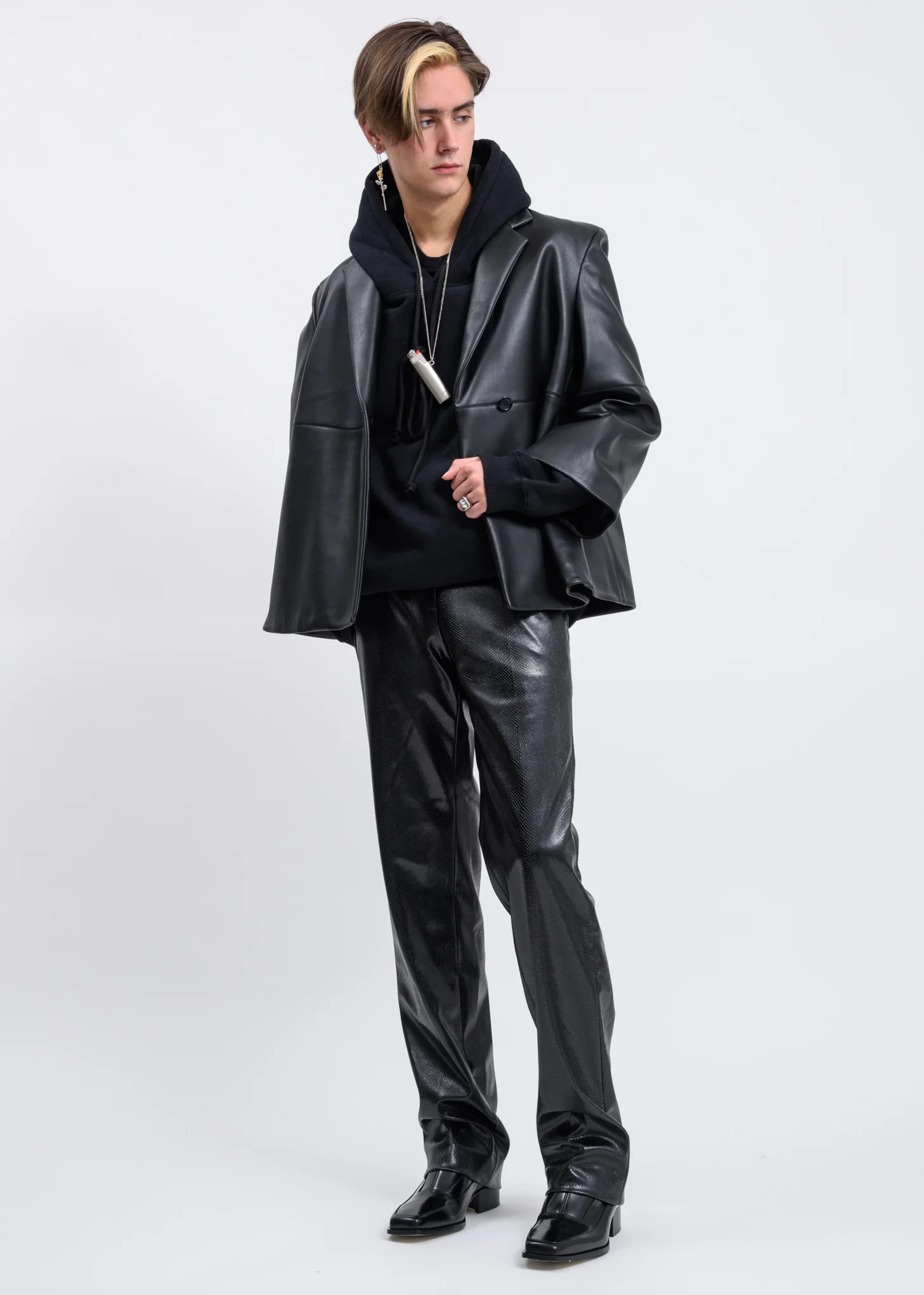 Black Back Logo Hoodie - Image 5