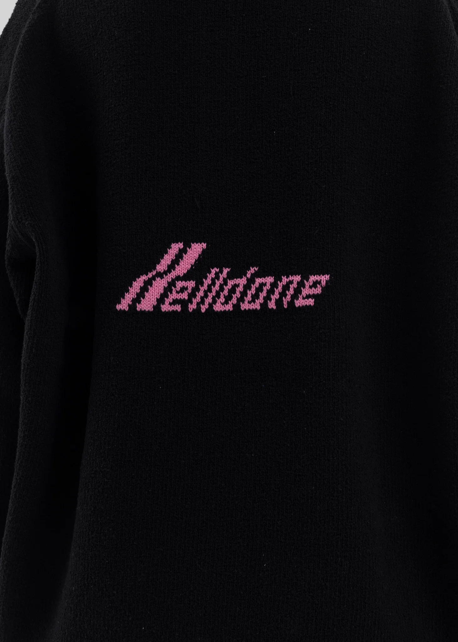 BLACK BACK LOGO MARINE KNIT SWEATER - Image 5