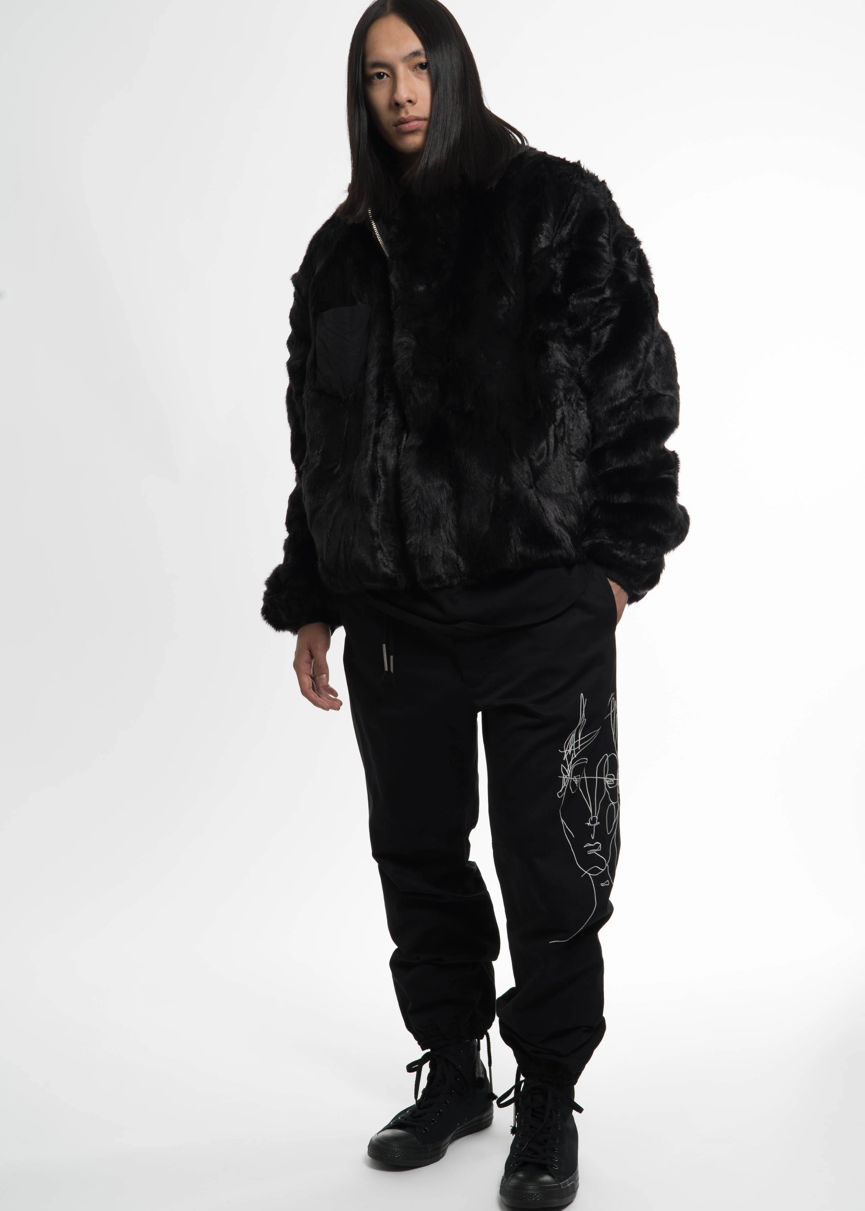 Black Baggy "Big Face" T-Shirt - Image 6