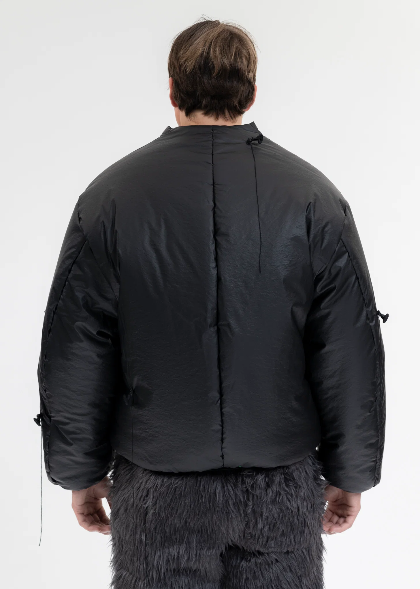 BLACK BALLOON BOMBER JACKET - Image 3