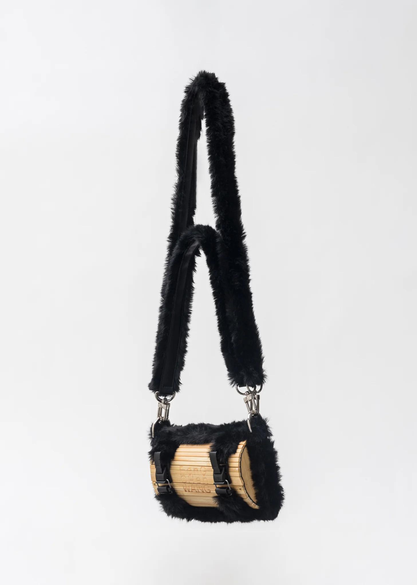Black Bamboo Bag (Fur Version) - Image 4