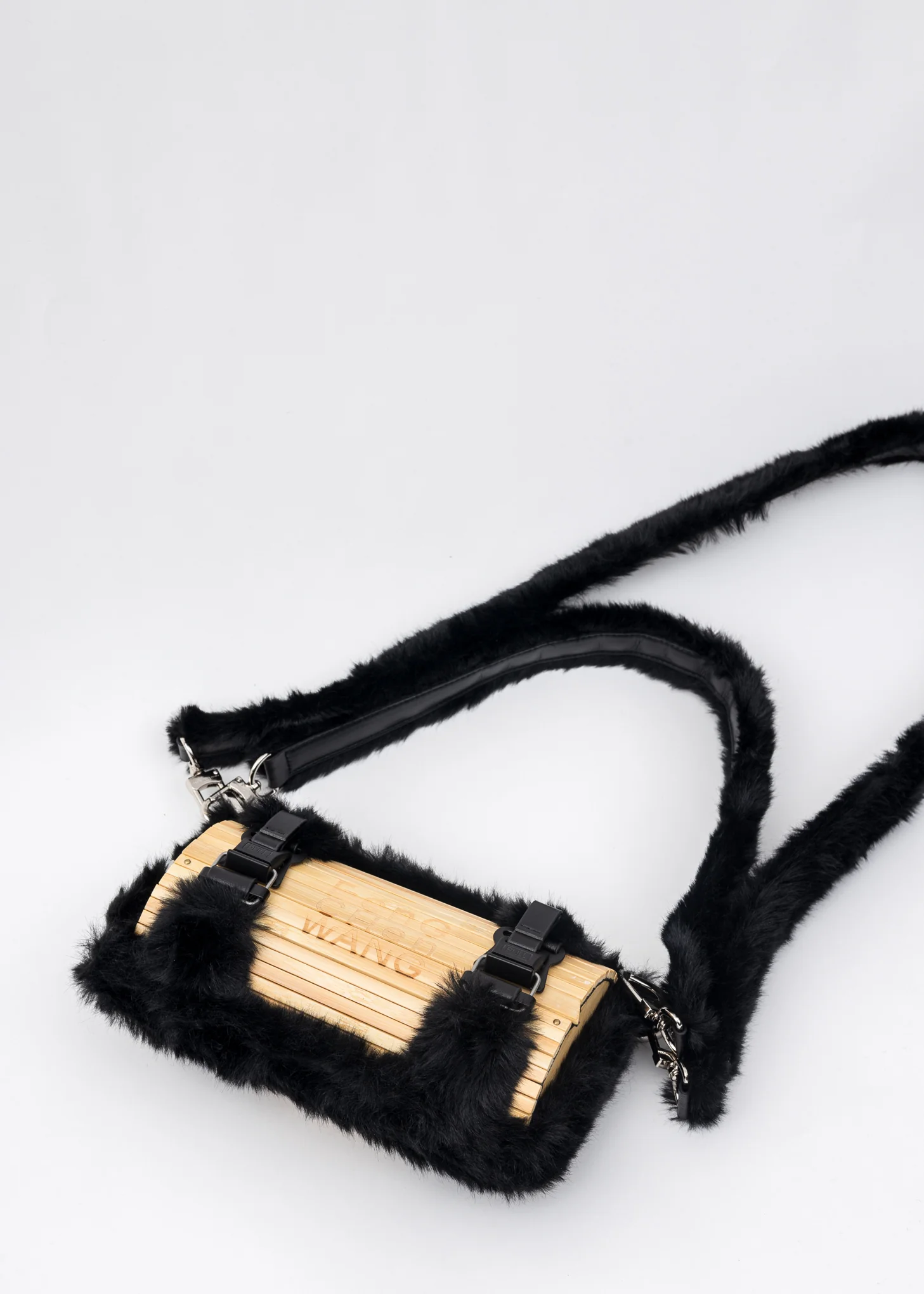 Black Bamboo Bag (Fur Version) - Image 7