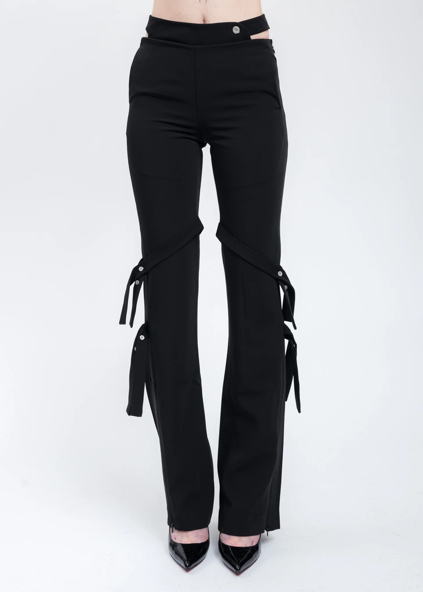 Black Bandage Sway Trousers