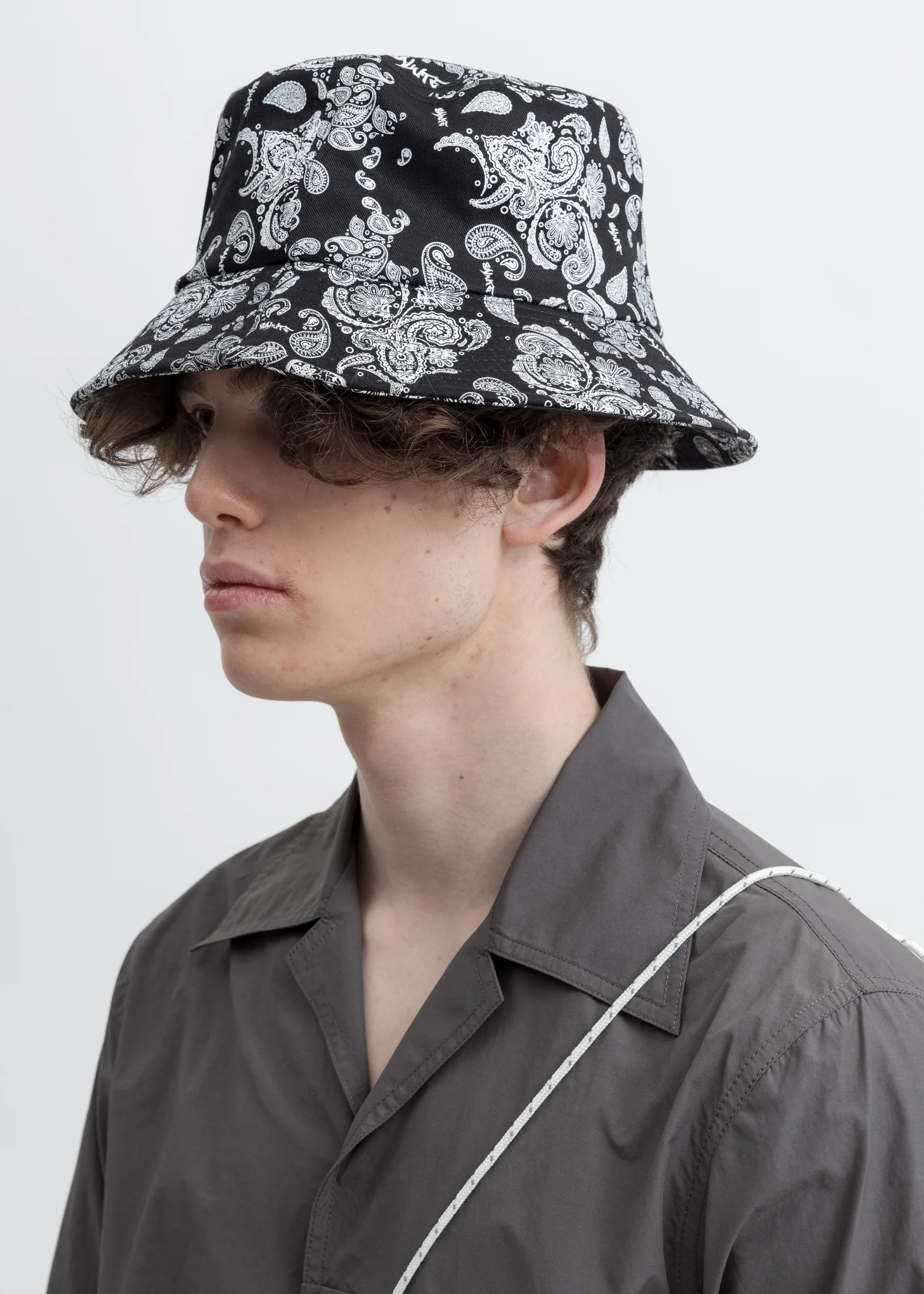 Black Bandana Bucket  Hat - Image 2