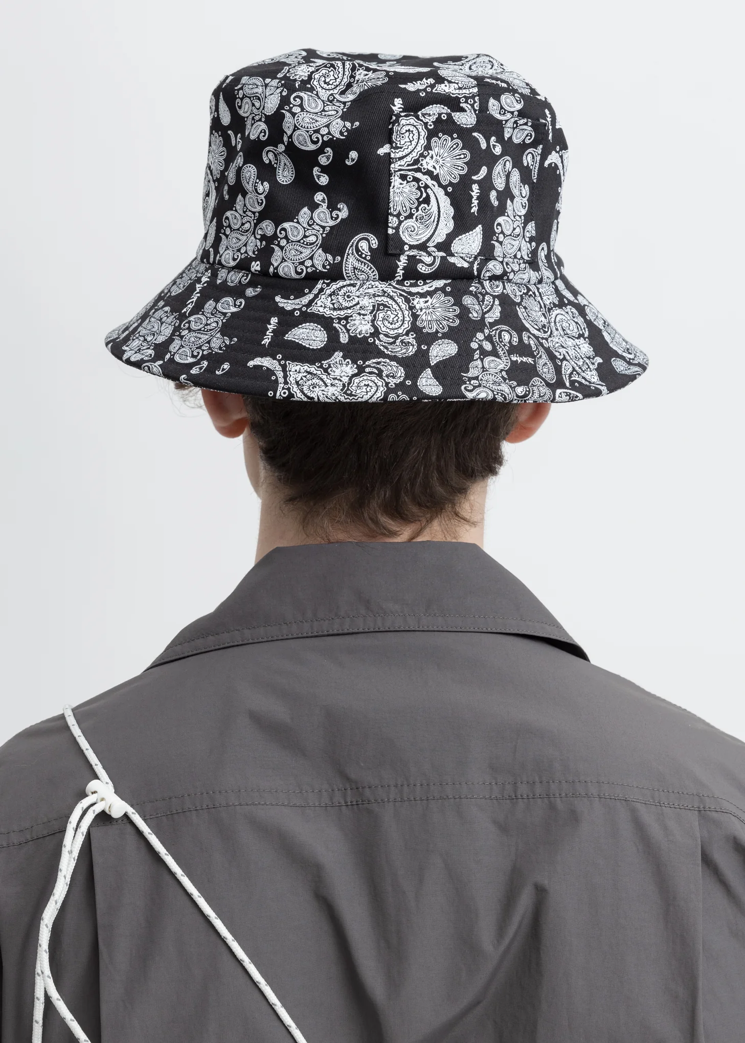 Black Bandana Bucket  Hat - Image 3