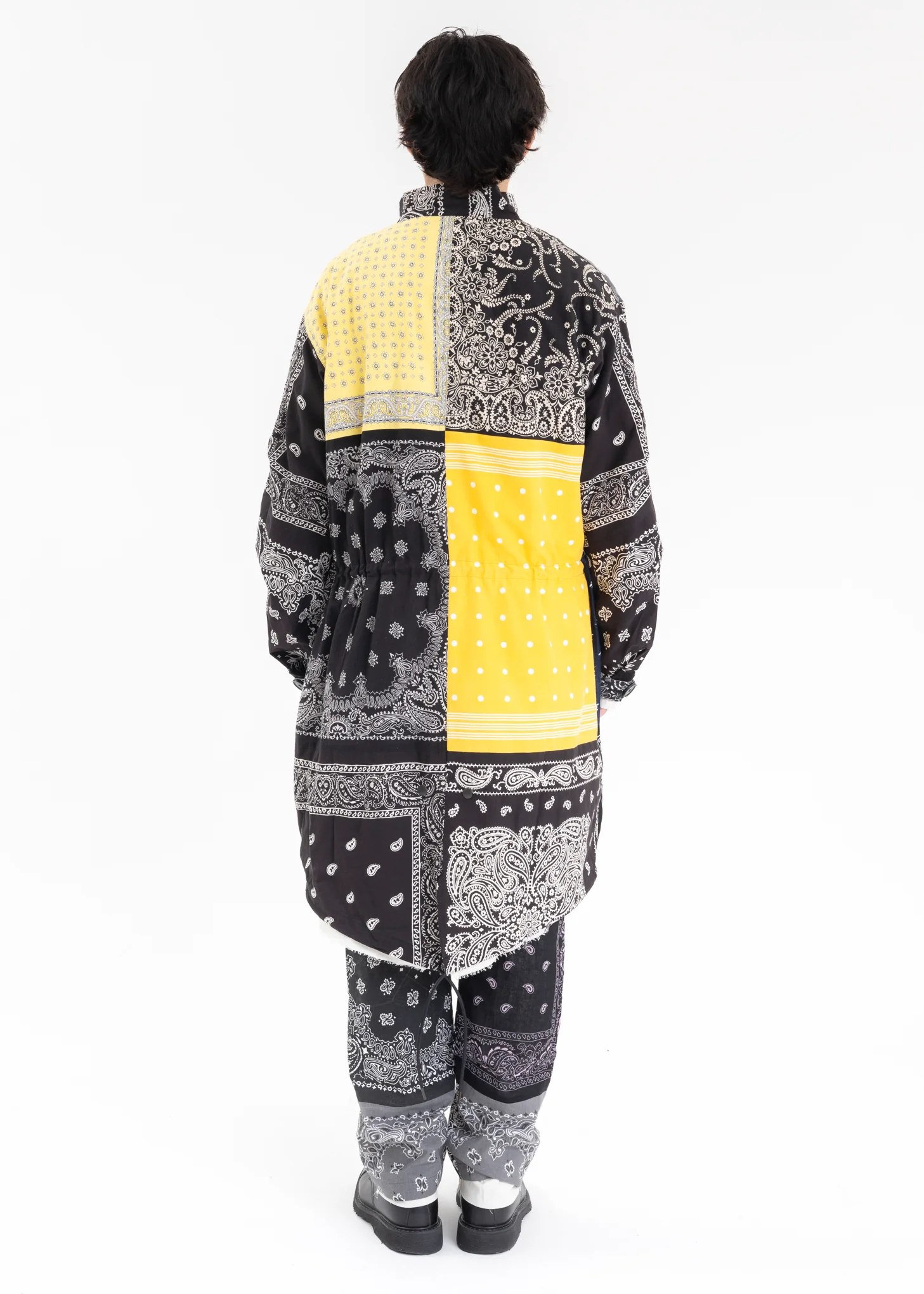 Black BANDANA PATCH PARKA SHELL M-1951 - Image 2