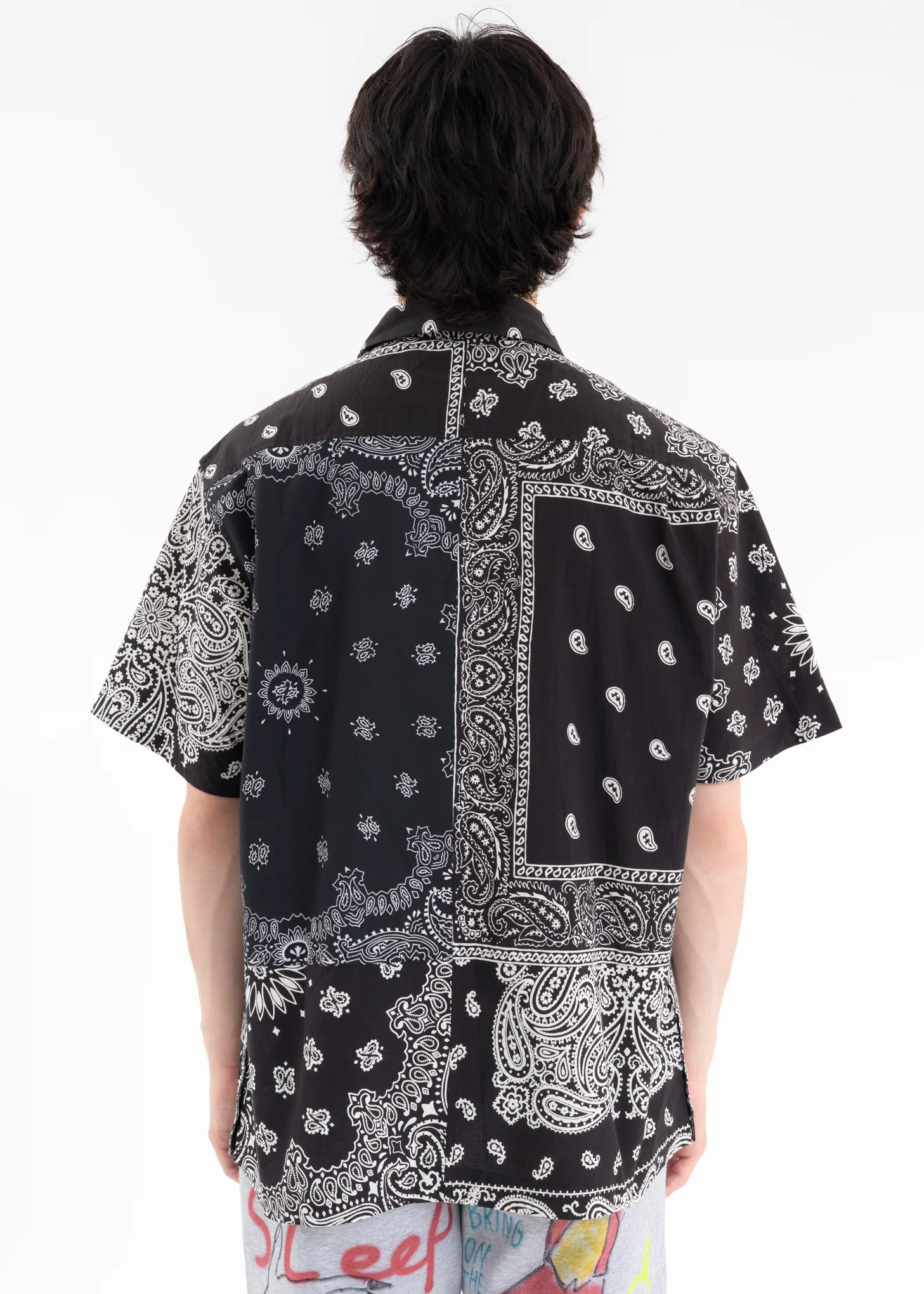 Black BANDANA PATCHWORK SHIRT SS - Image 2