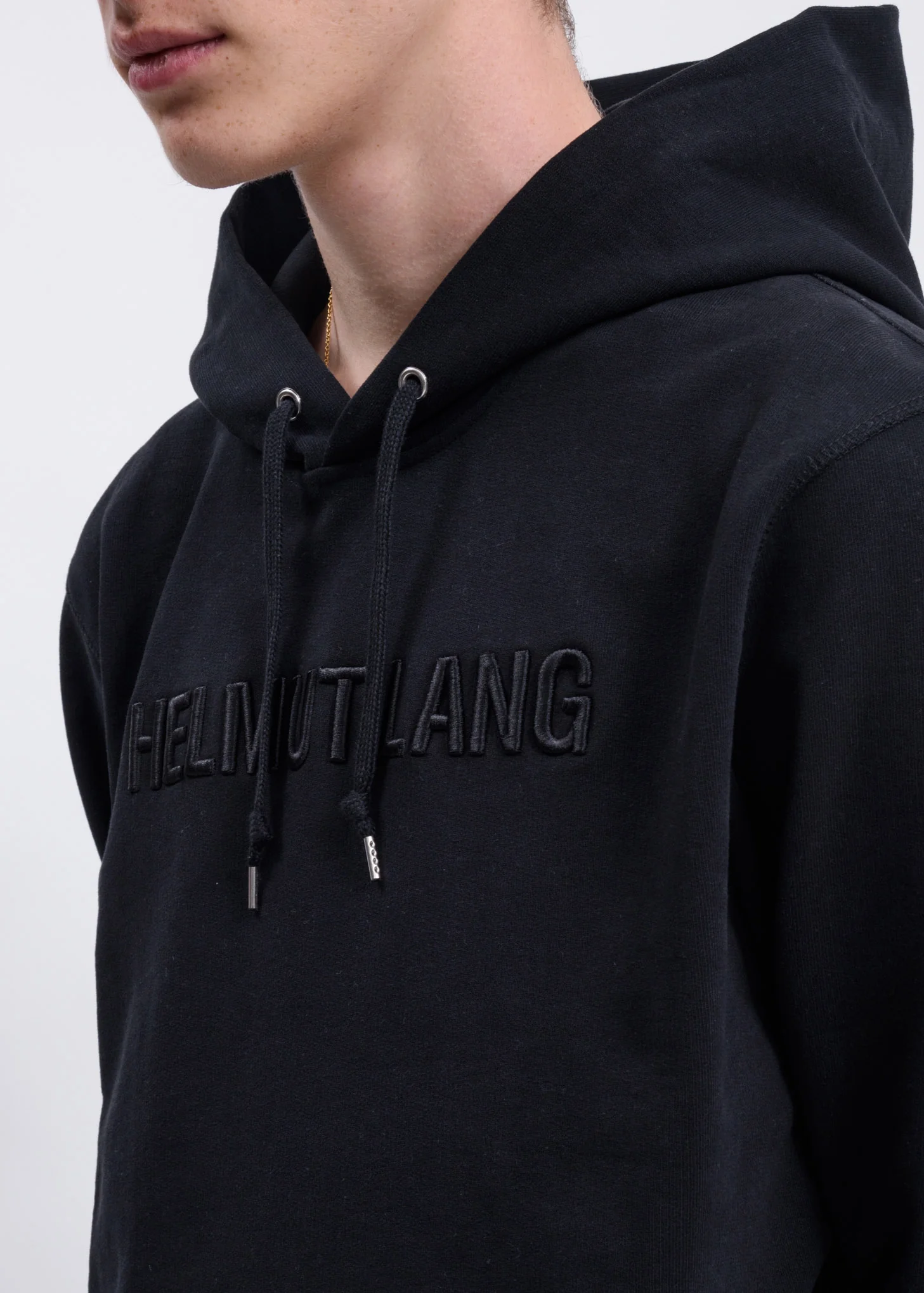 Black Basalt Embroidered Standard Hoodie