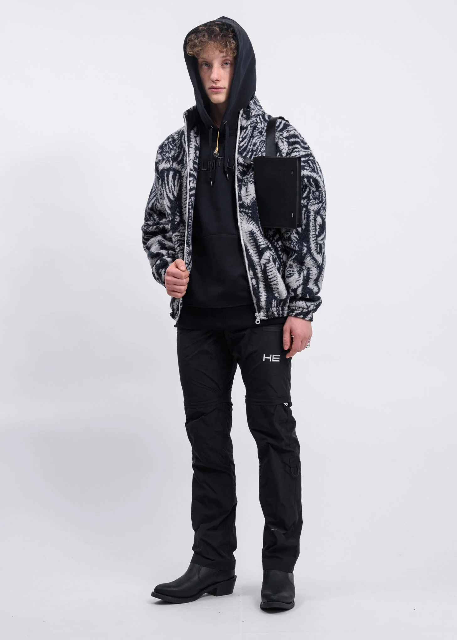 Black Basalt Embroidered Standard Hoodie - Image 6