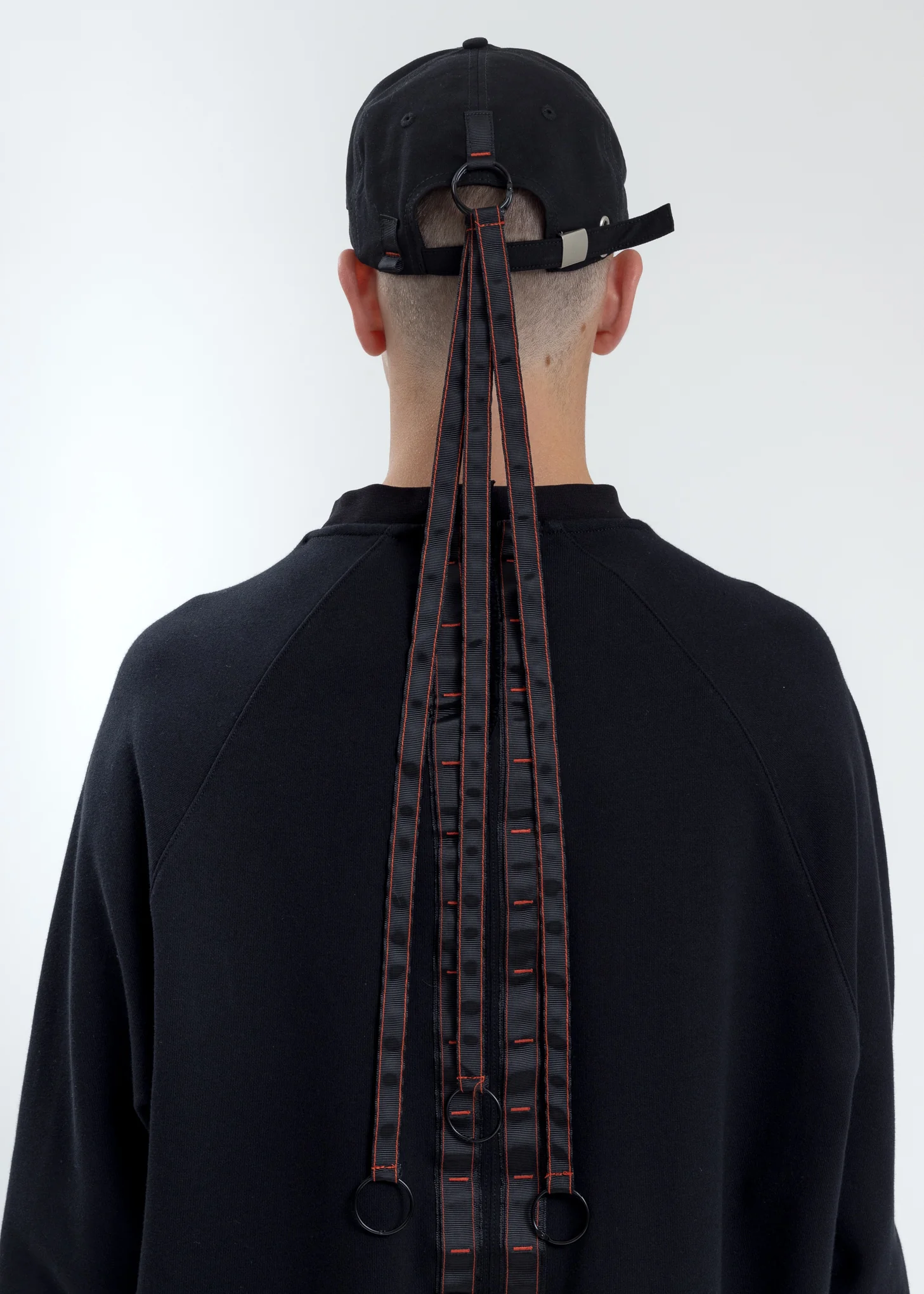 Black Baseball Cap With Tape - Image 2
