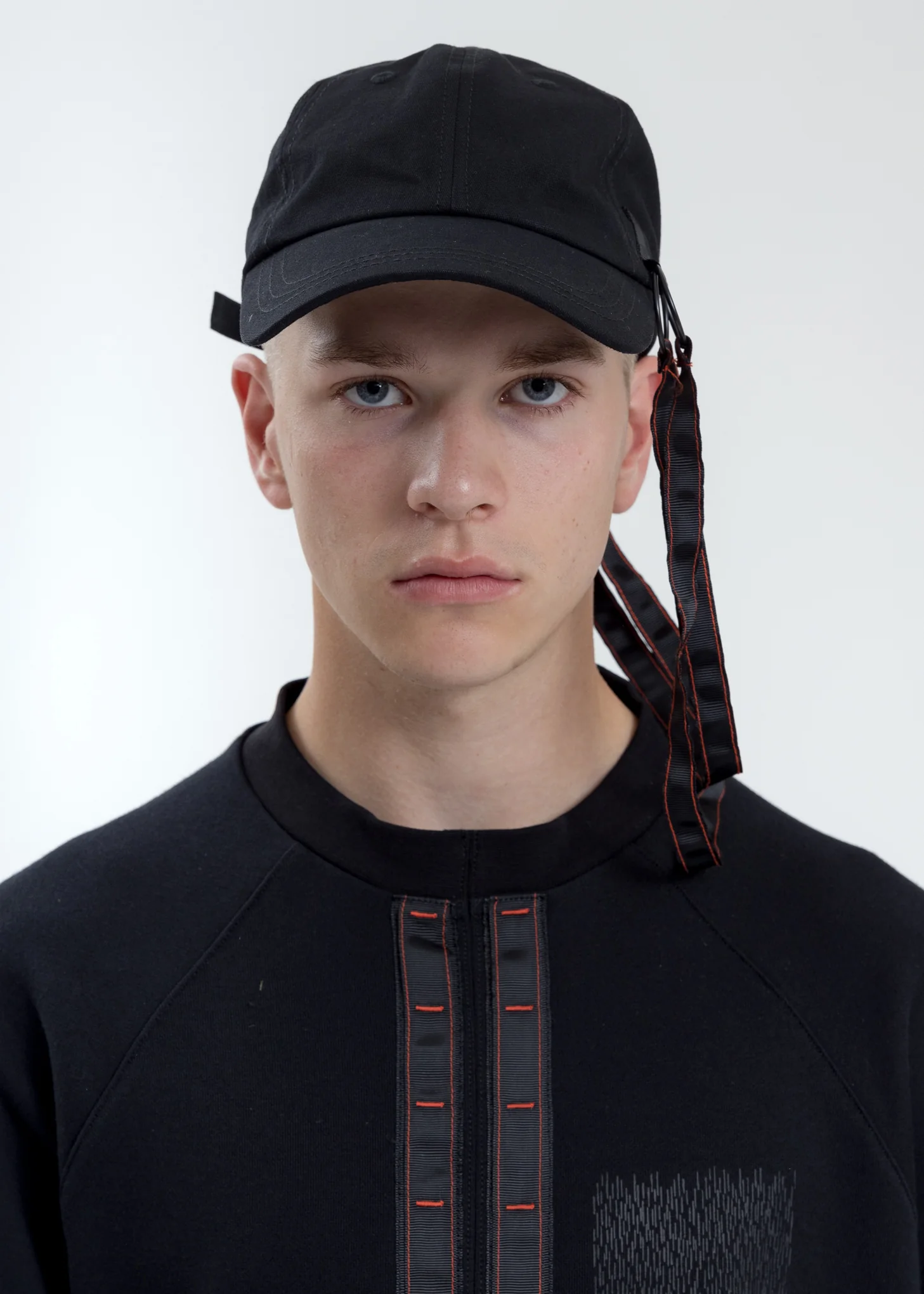 Black Baseball Cap With Tape - Image 3