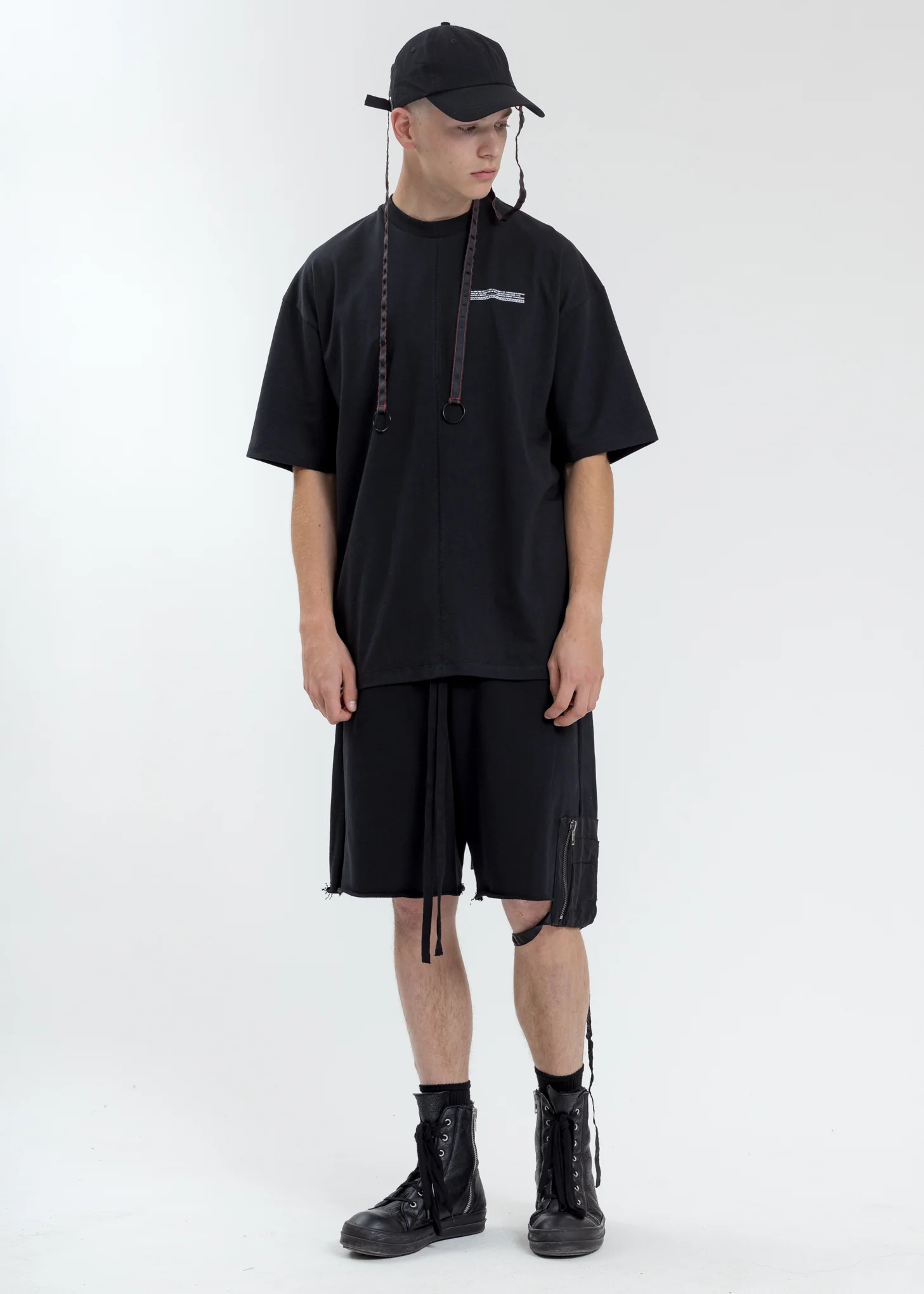 Black Baseball Cap With Tape - Image 7