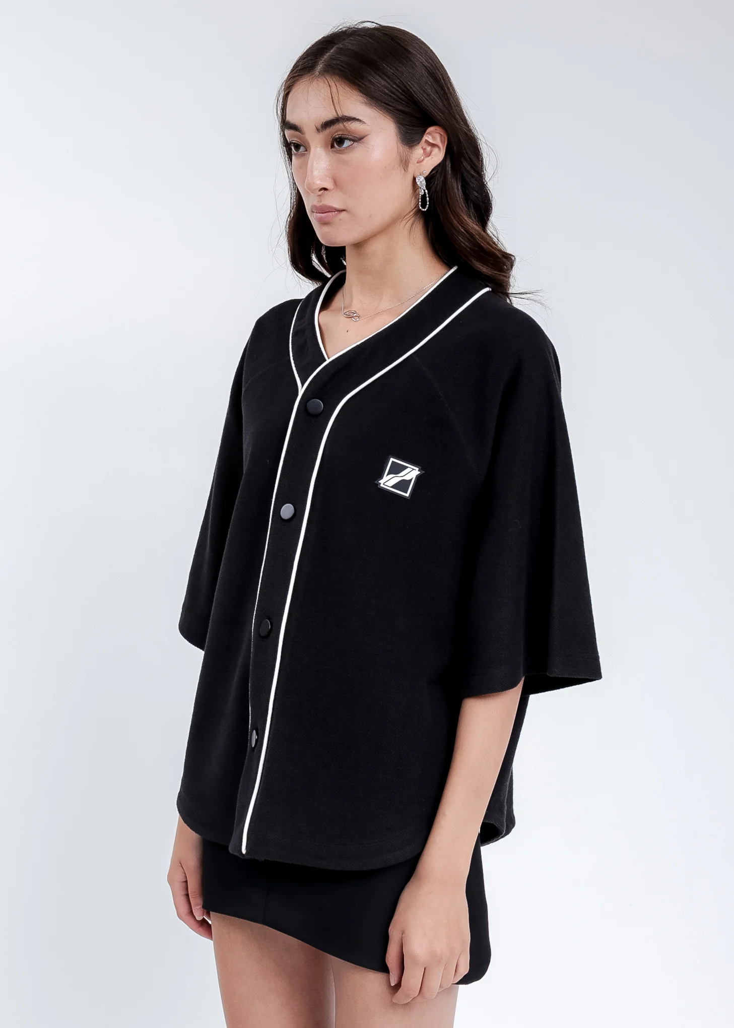 Black Baseball Jersey Shirt - Image 2