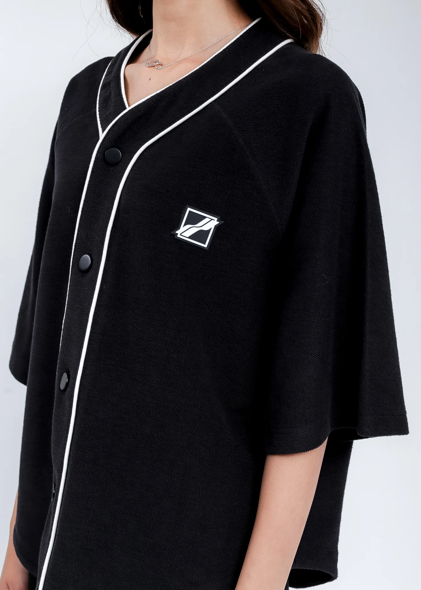 Black Baseball Jersey Shirt - Image 4