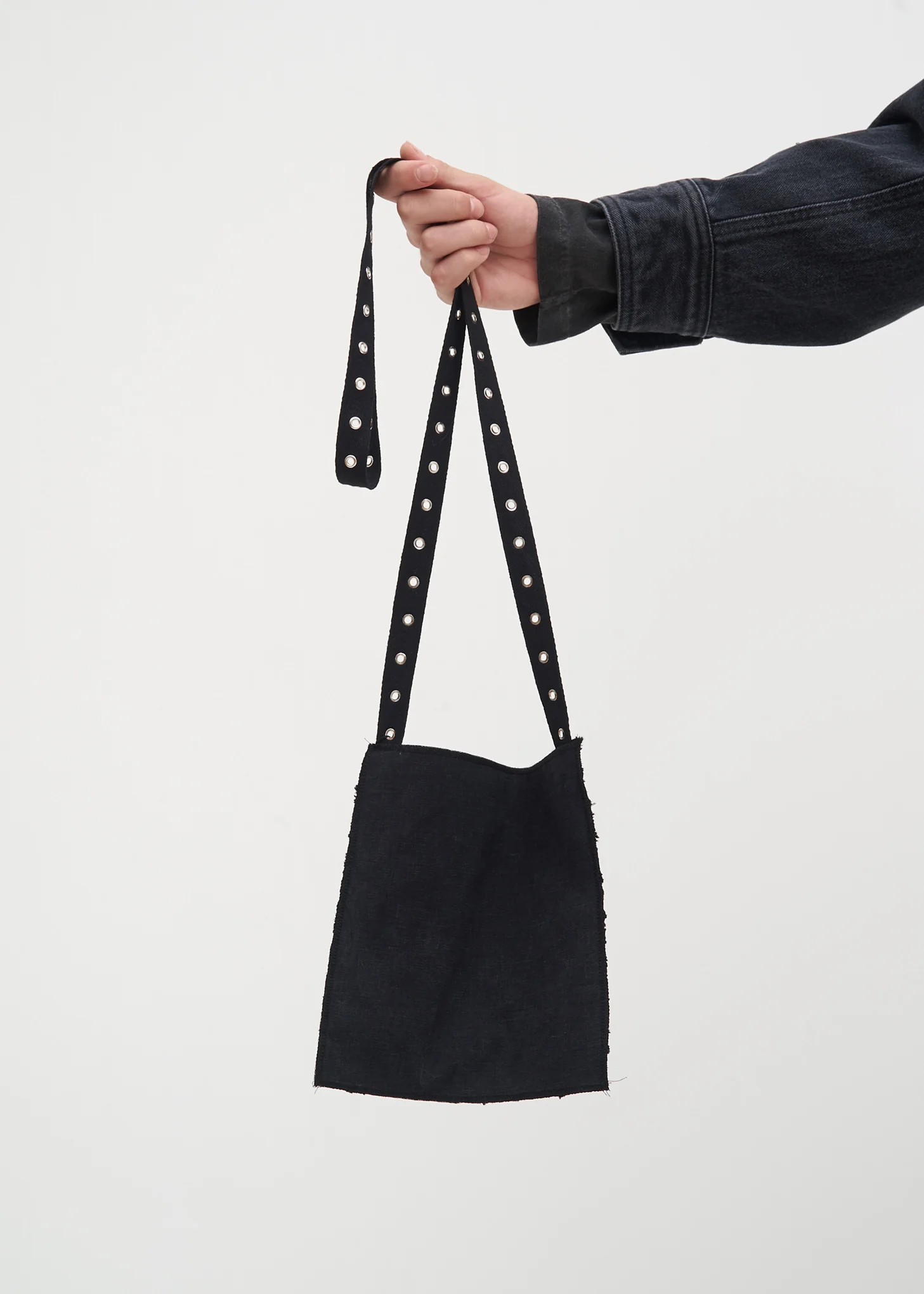 Black Beaded Cross Bag - Image 3