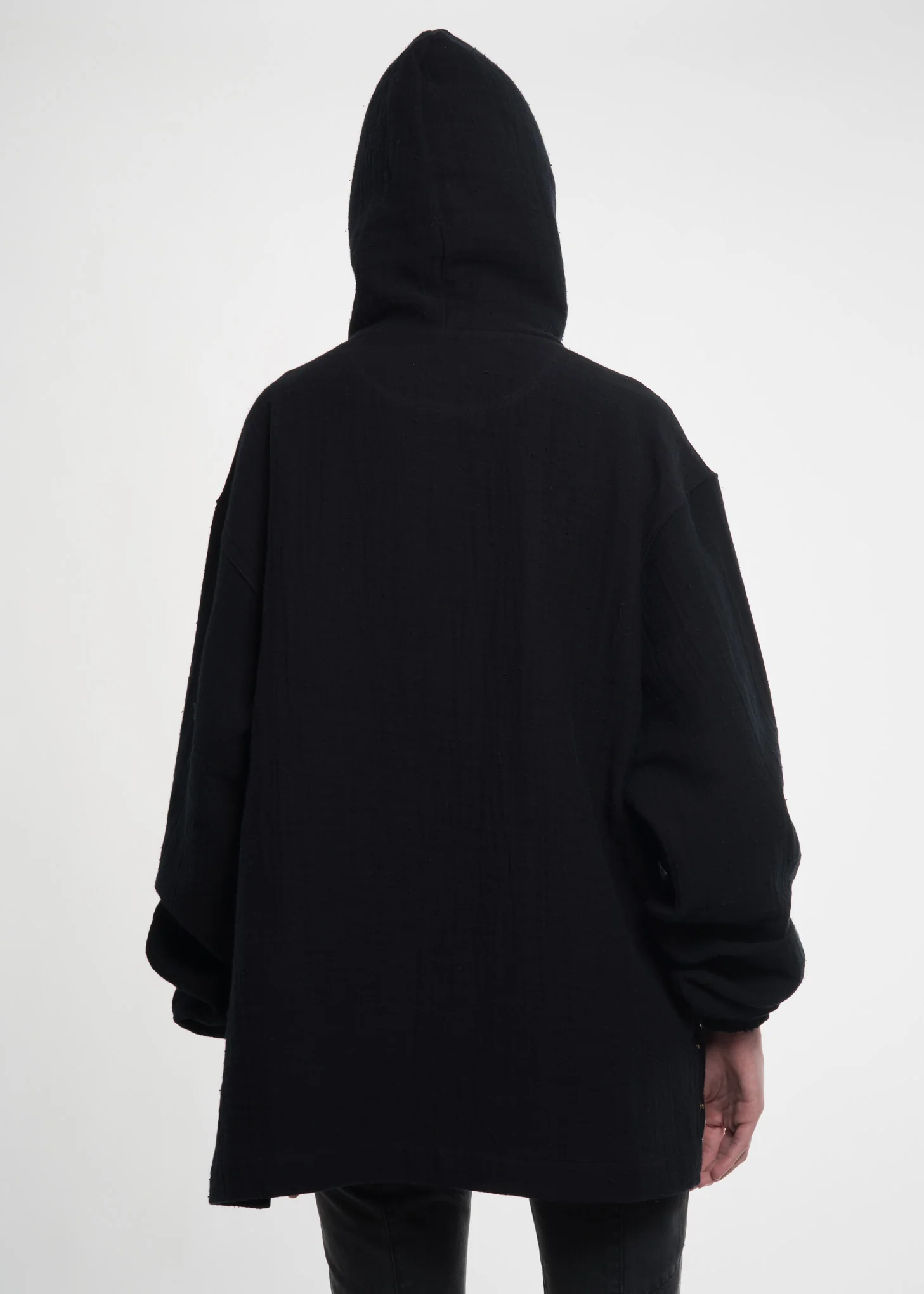 Black Beaded Hoodie - Image 3