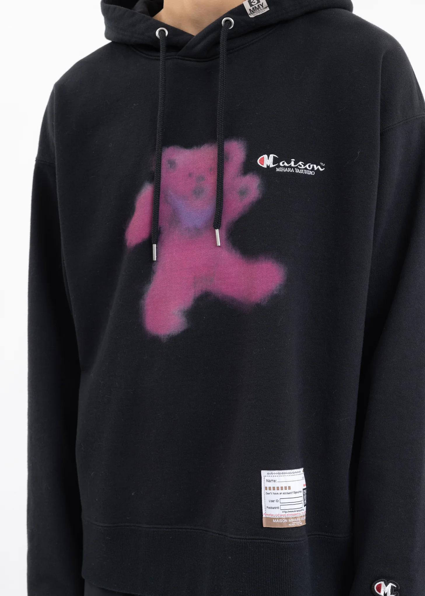 Black Bear Printed Hoodie - Image 4