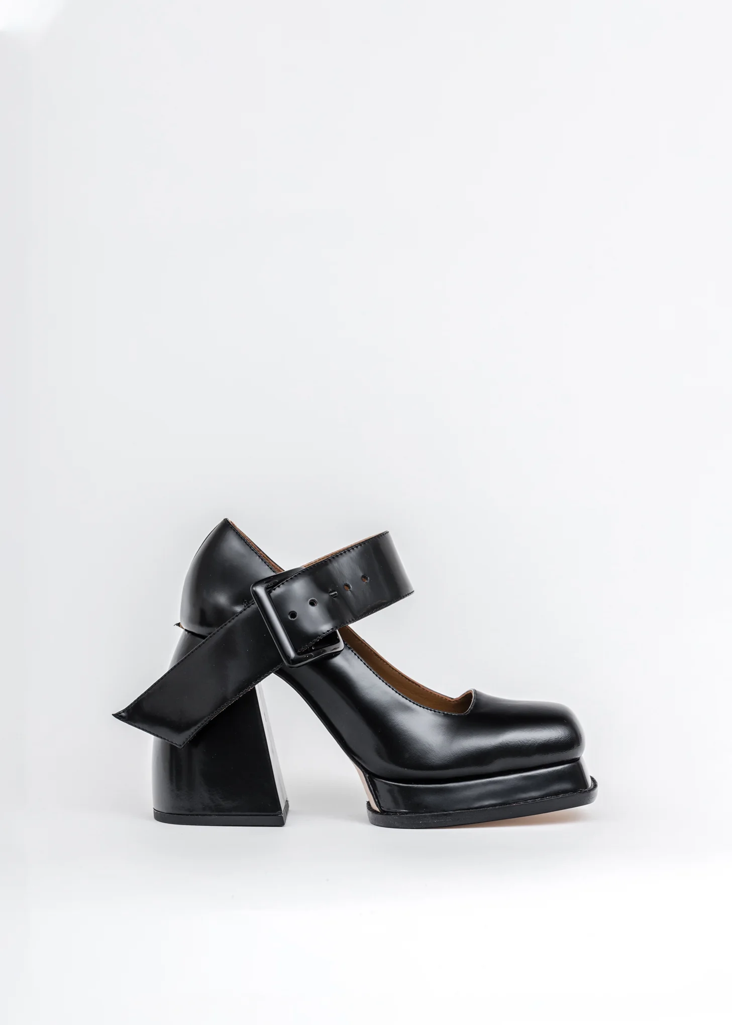 Black Belt Mary Jane Heels - Image 5