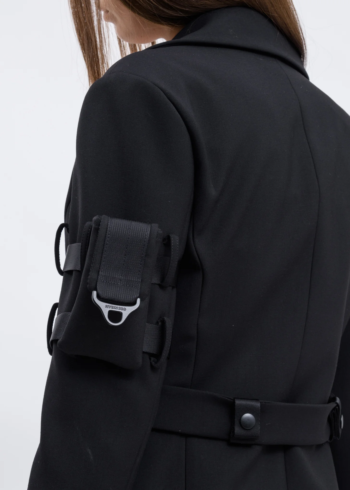 Black Belted Jacket Dress - Image 3