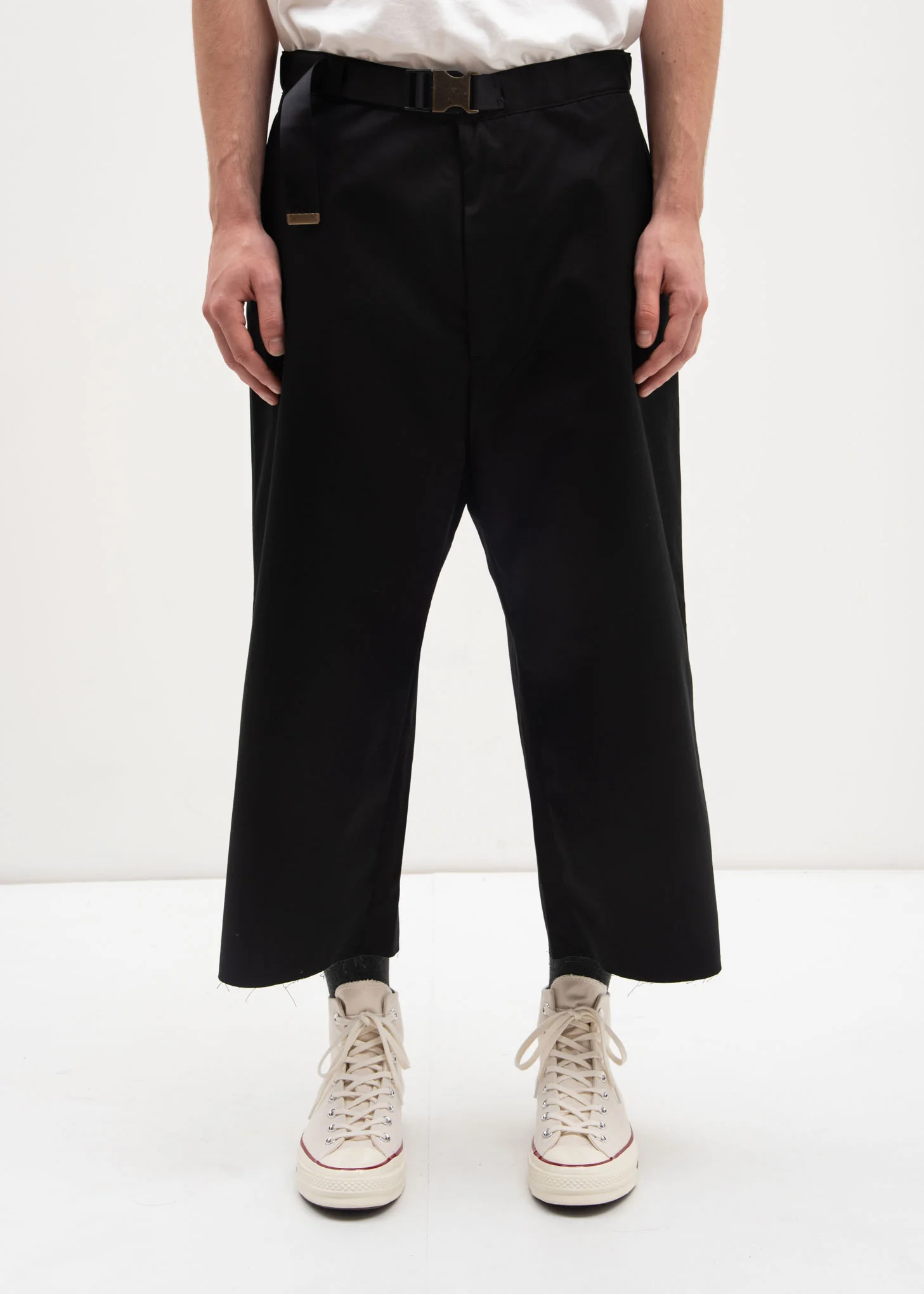 Black Belted Trousers