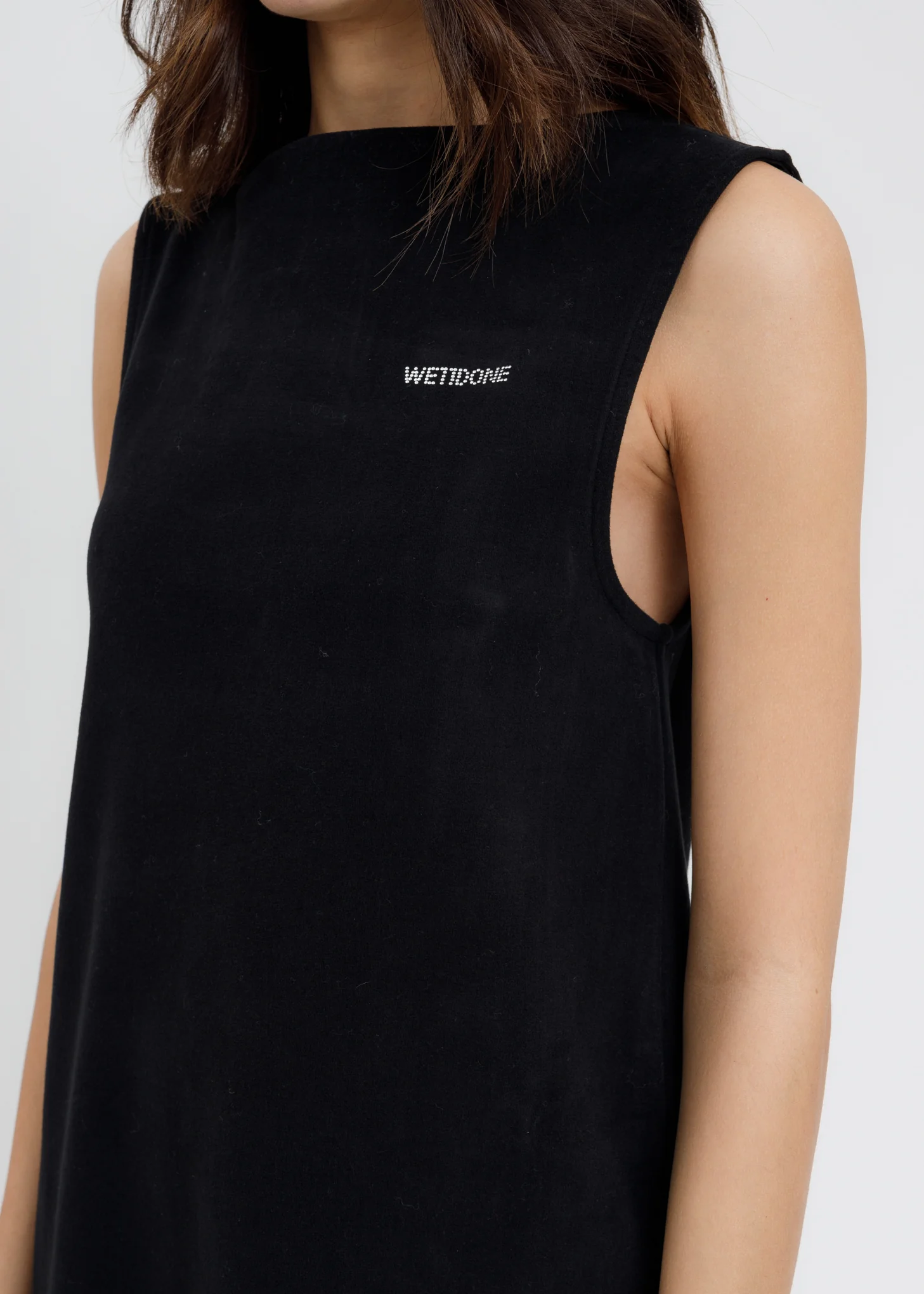 Black Big Logo Mini Dress - Image 5