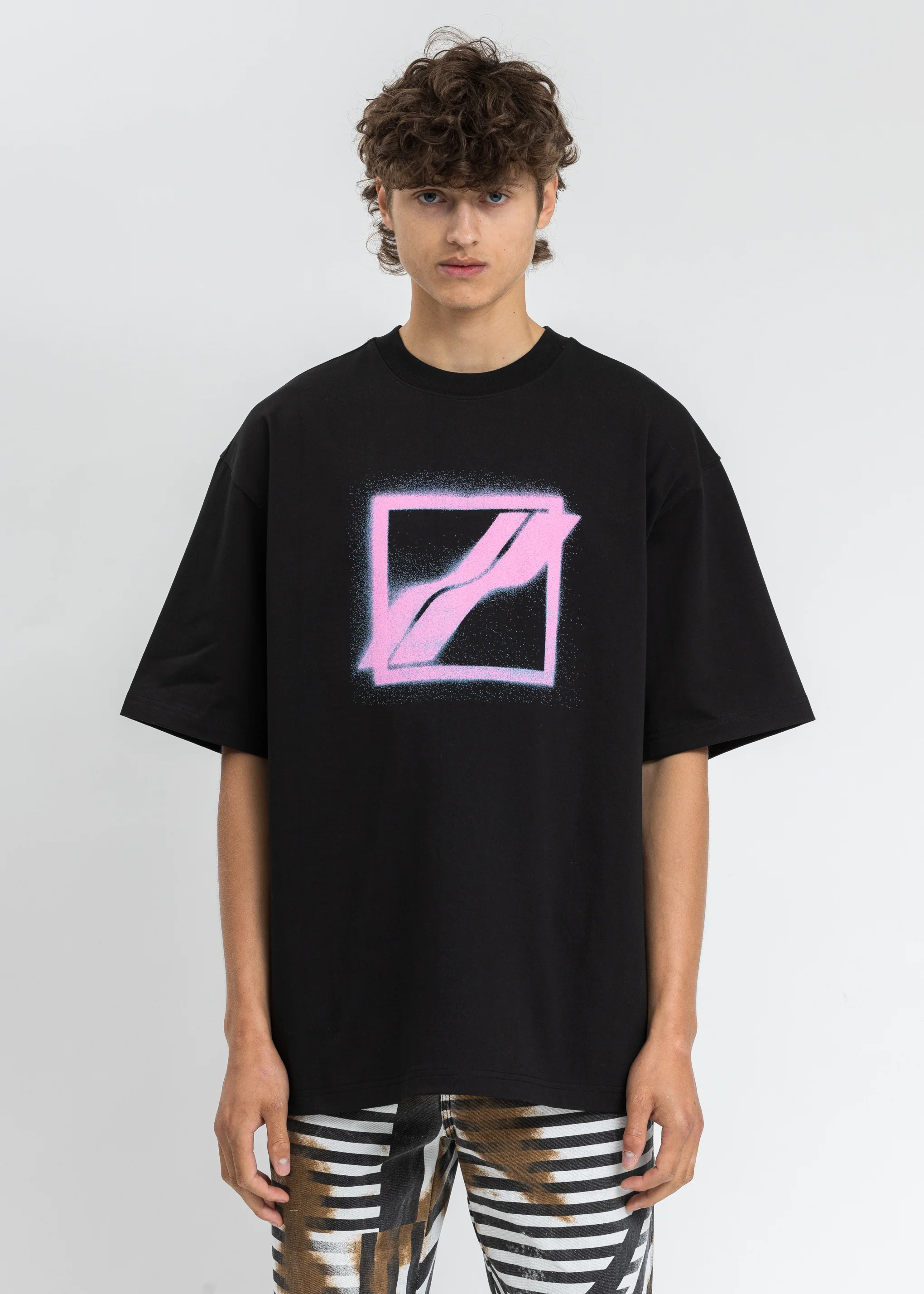 Black Big Logo Printing T-Shirt