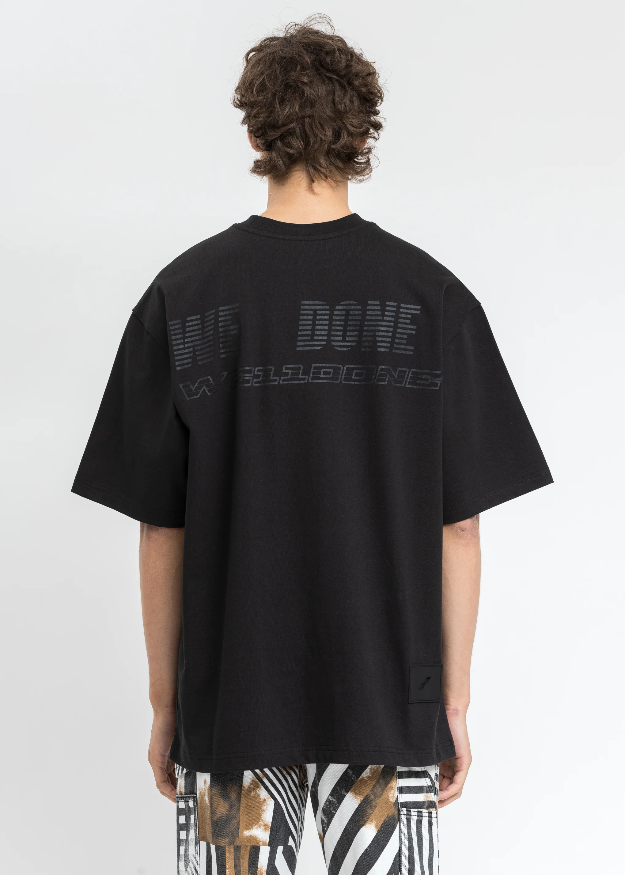 Black Big Logo Printing T-Shirt - Image 2