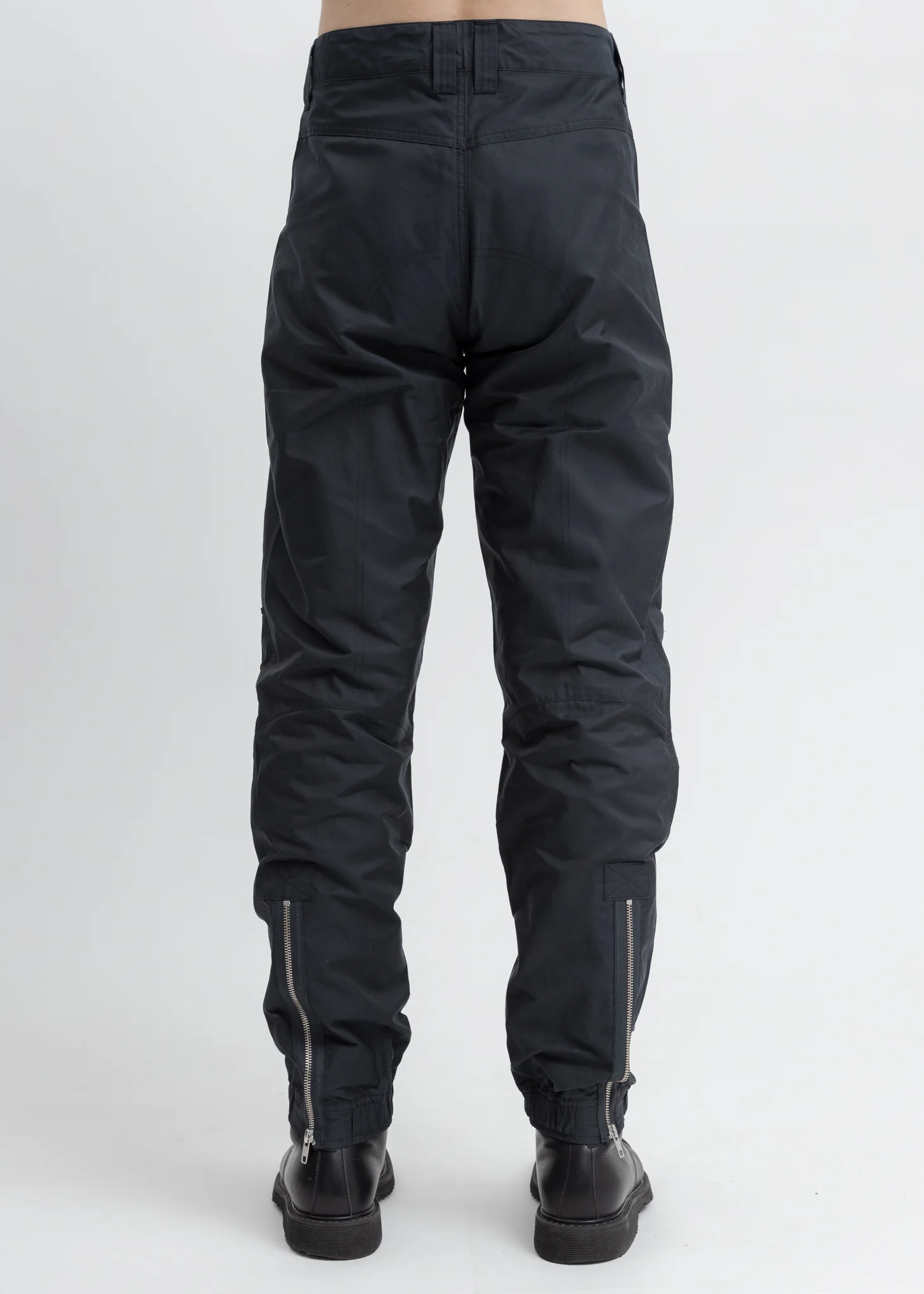 Black Biker Cargo Pants - Image 3