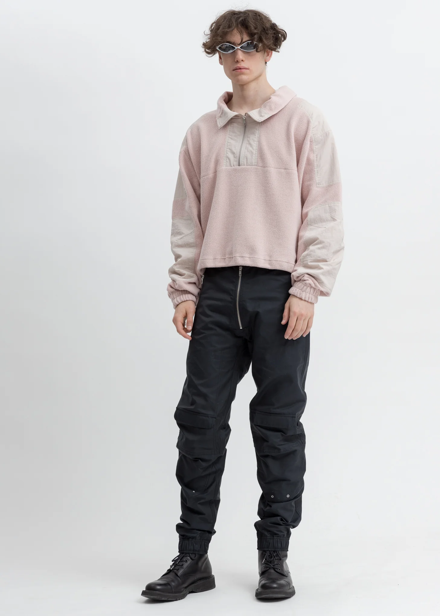 Black Biker Cargo Pants - Image 4