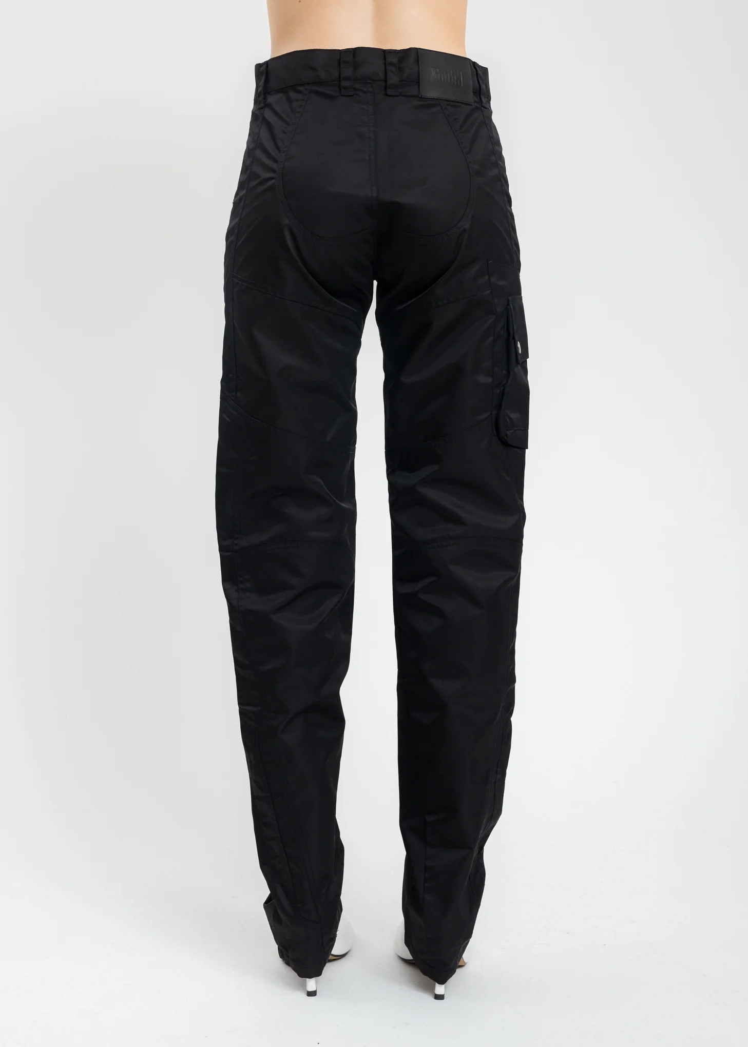Black Biker Trousers With Explore Zip - Image 4