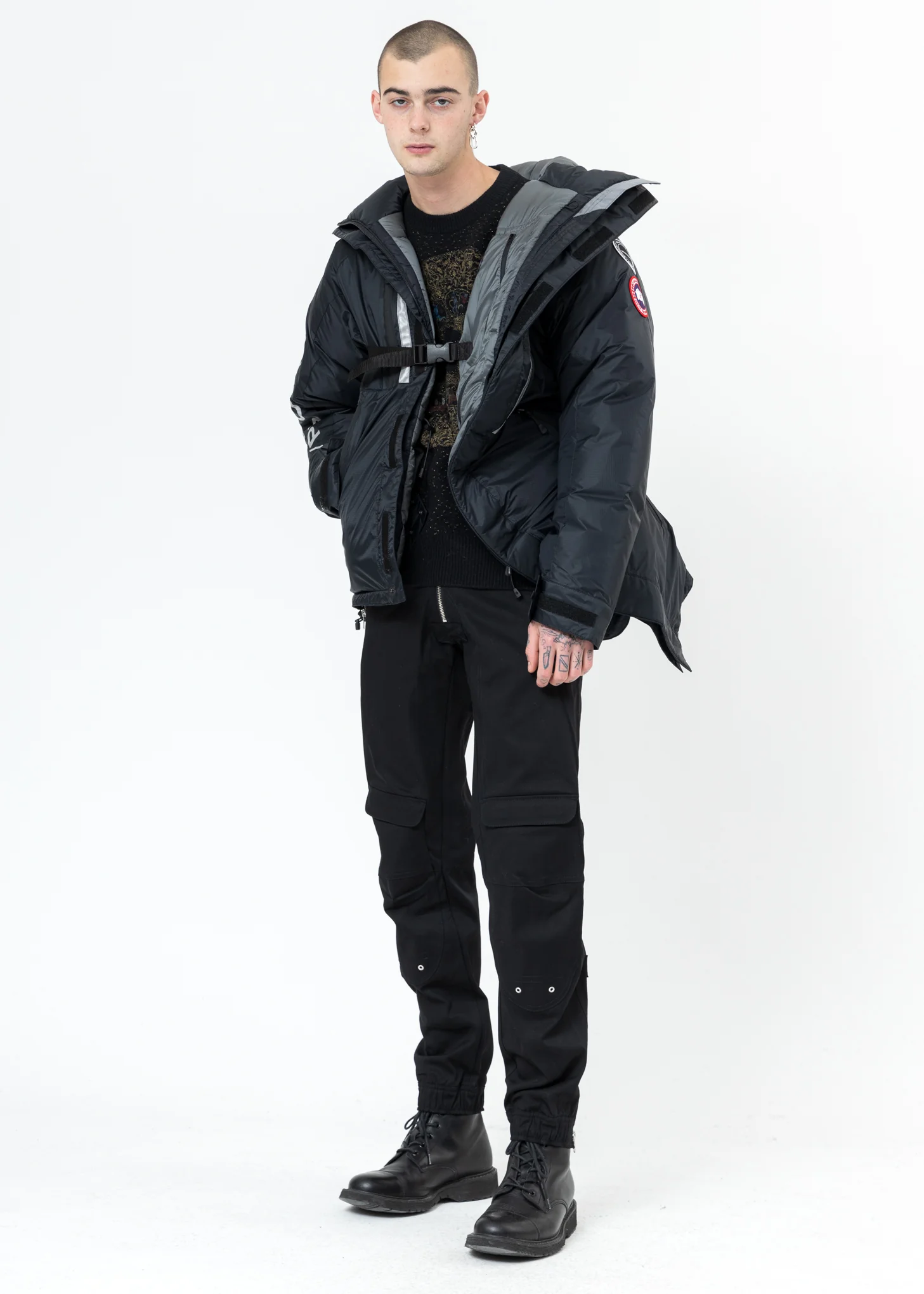 Black Biker Trousers With Zips - Image 8