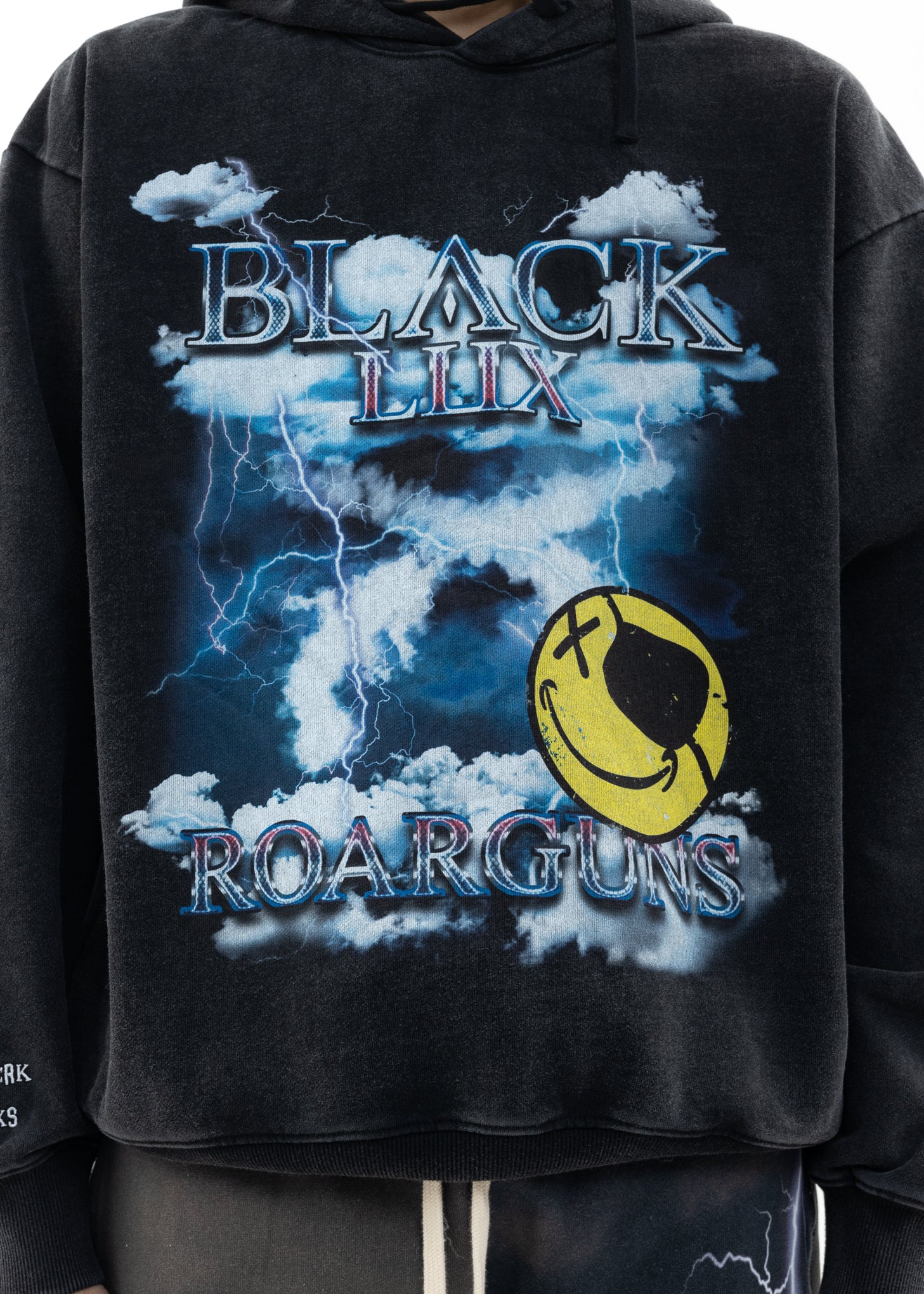 Black Black Lux X roarguns Cloud&Smile Hoodie - Image 2