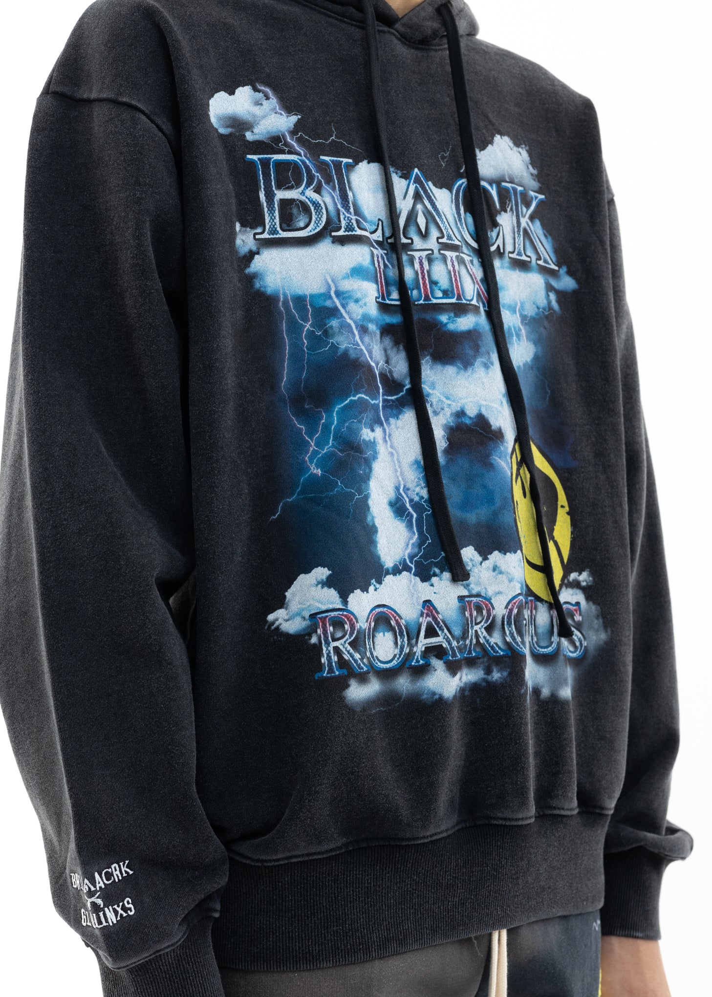 Black Black Lux X roarguns Cloud&Smile Hoodie - Image 5