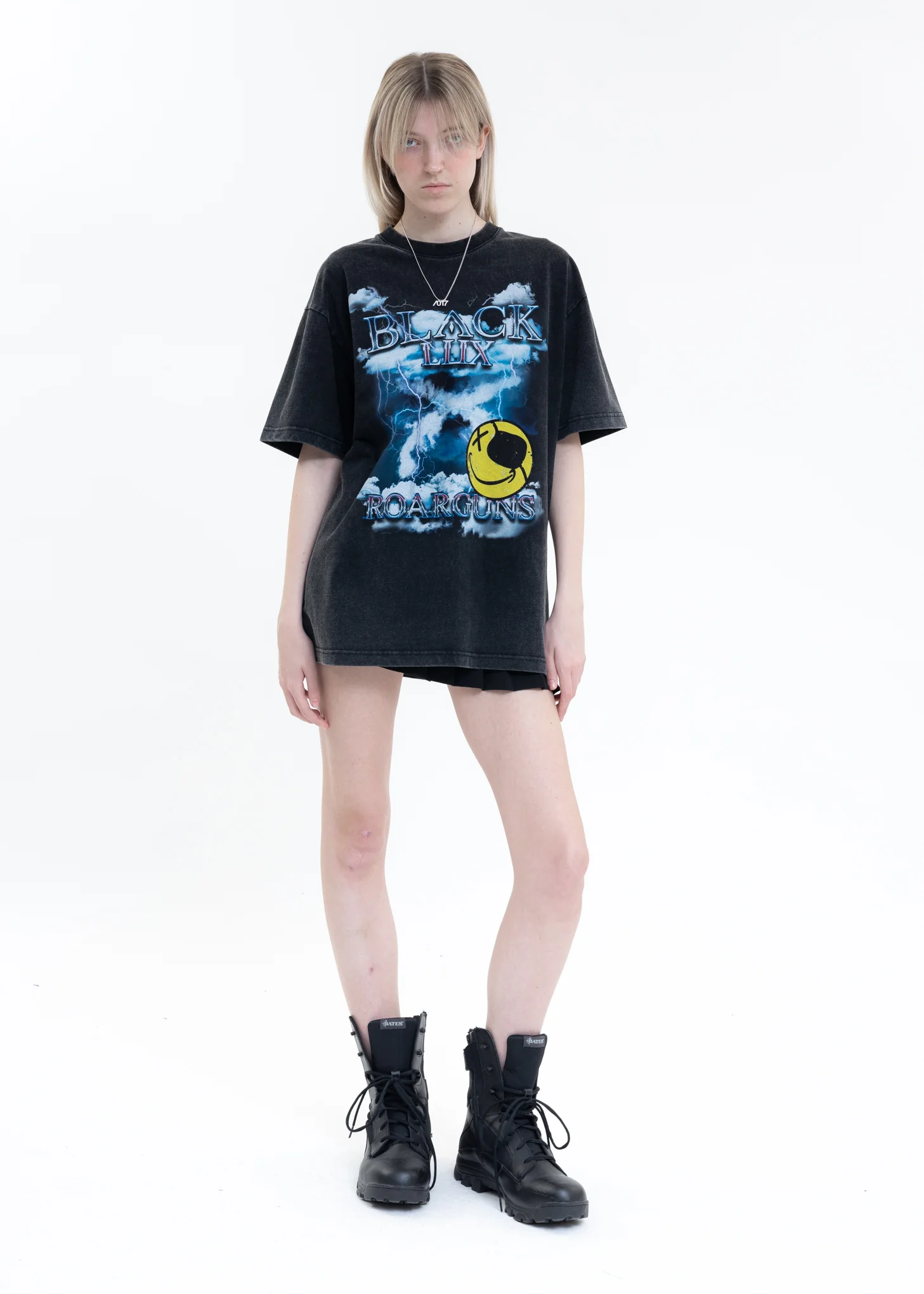 Black Black Lux X roarguns Cloud&Smile T-Shirt - Image 5