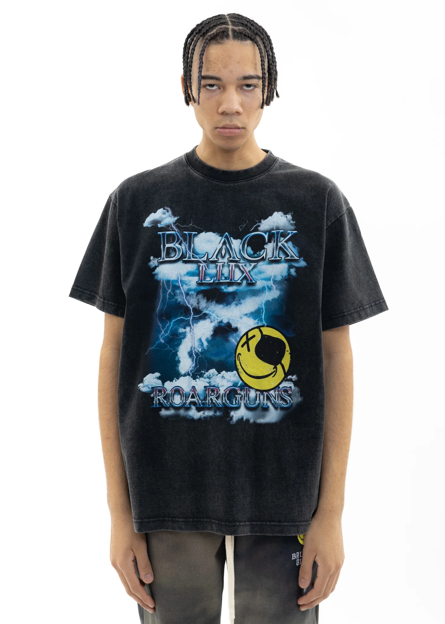 Black Black Lux X roarguns Cloud&Smile T-Shirt