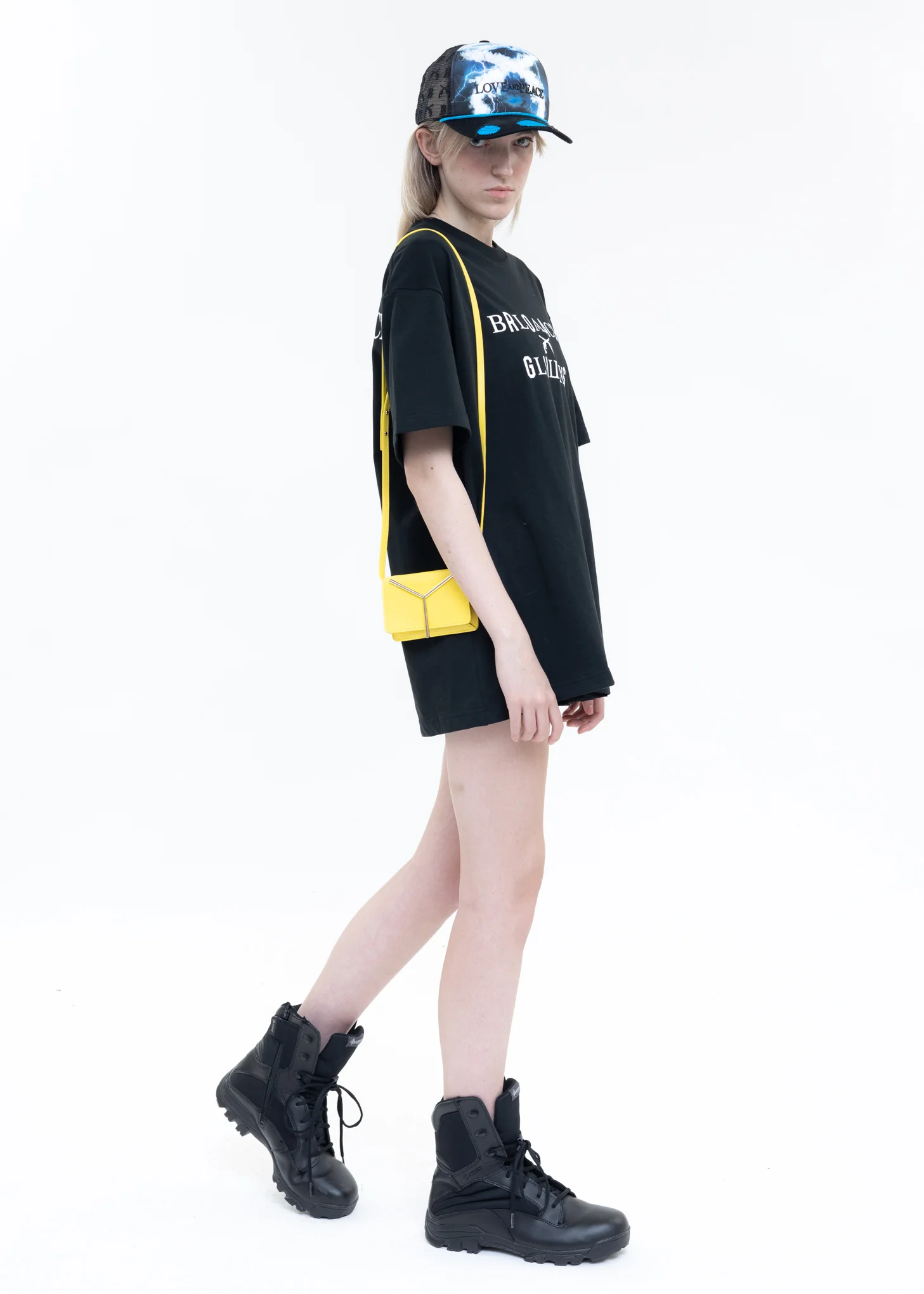 Black Black Lux X roarguns LOVE&PEACE T-Shirt - Image 6