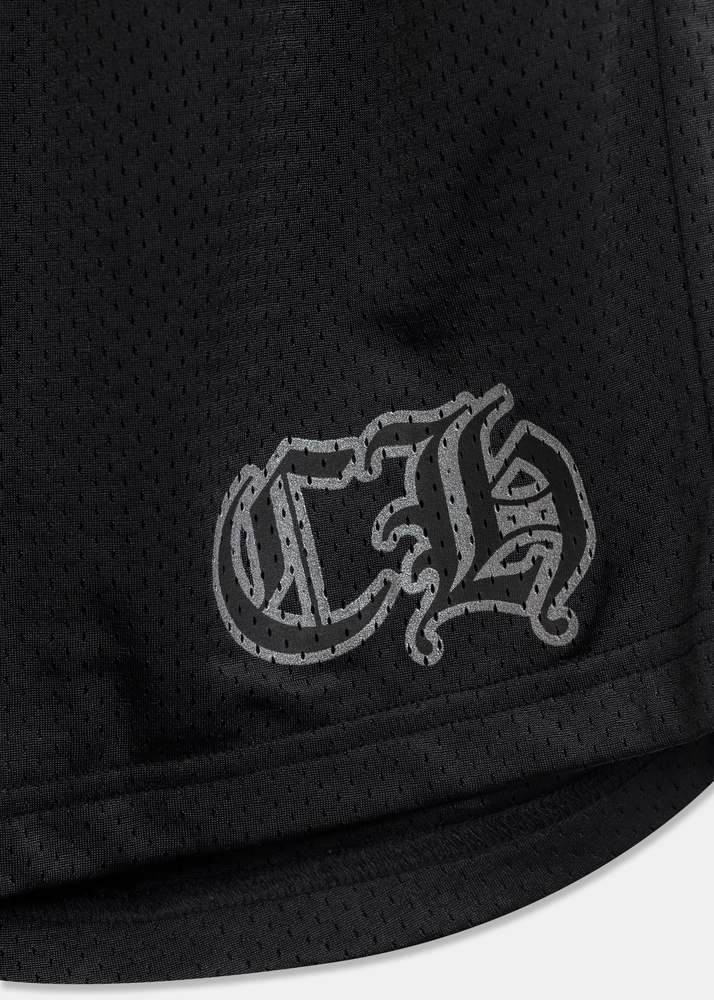 Black Mesh CH Basketball Shorts - Image 3
