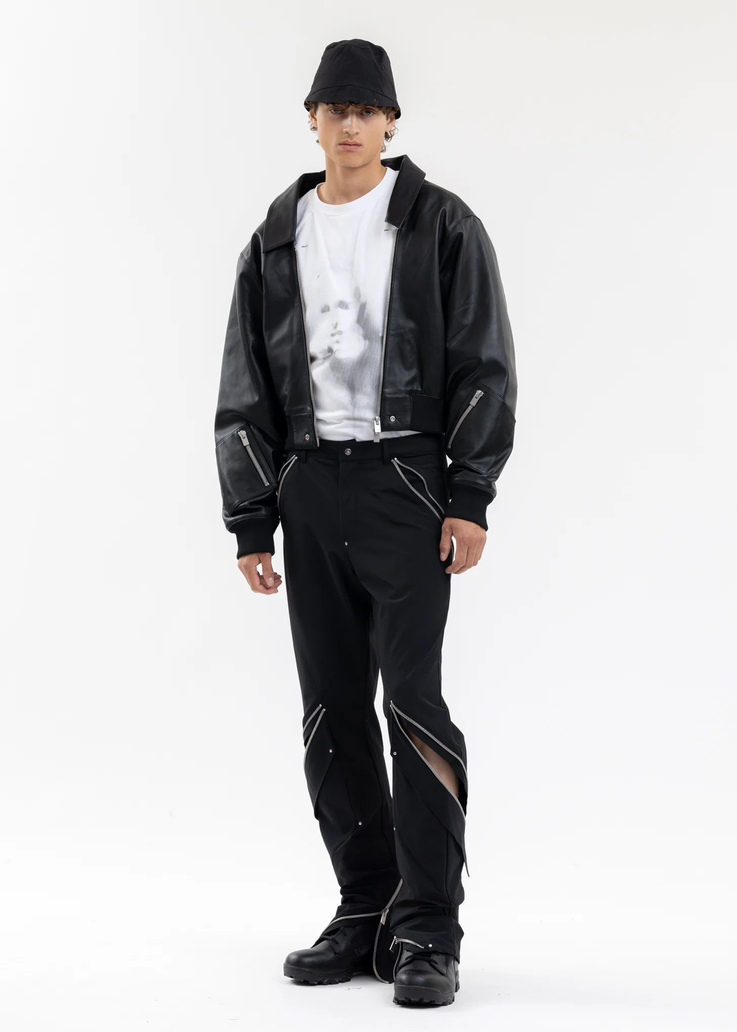 BLACK BLAZE BUCKET HAT - Image 9