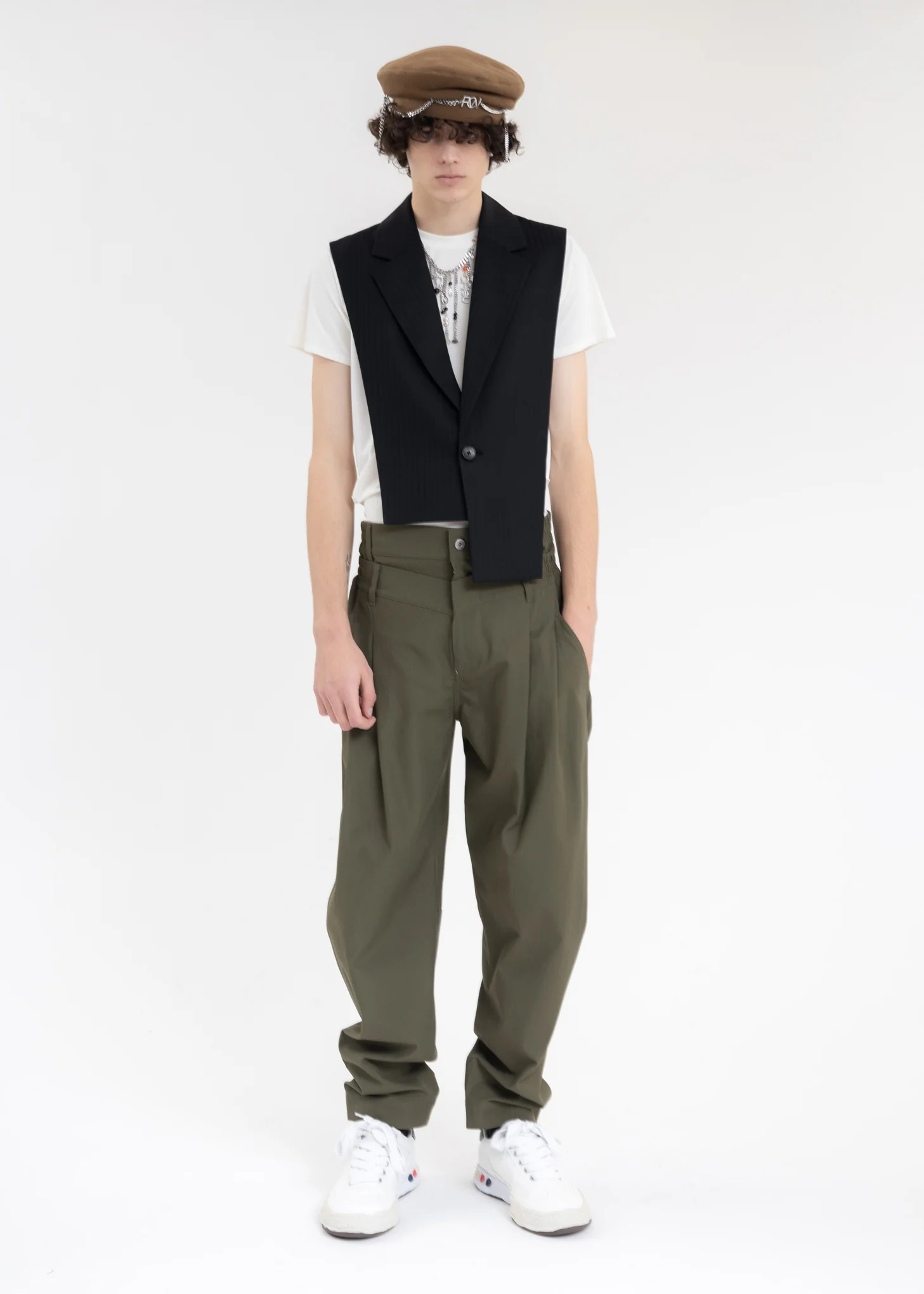 Black BLAZER COLLAR VEST - Image 5
