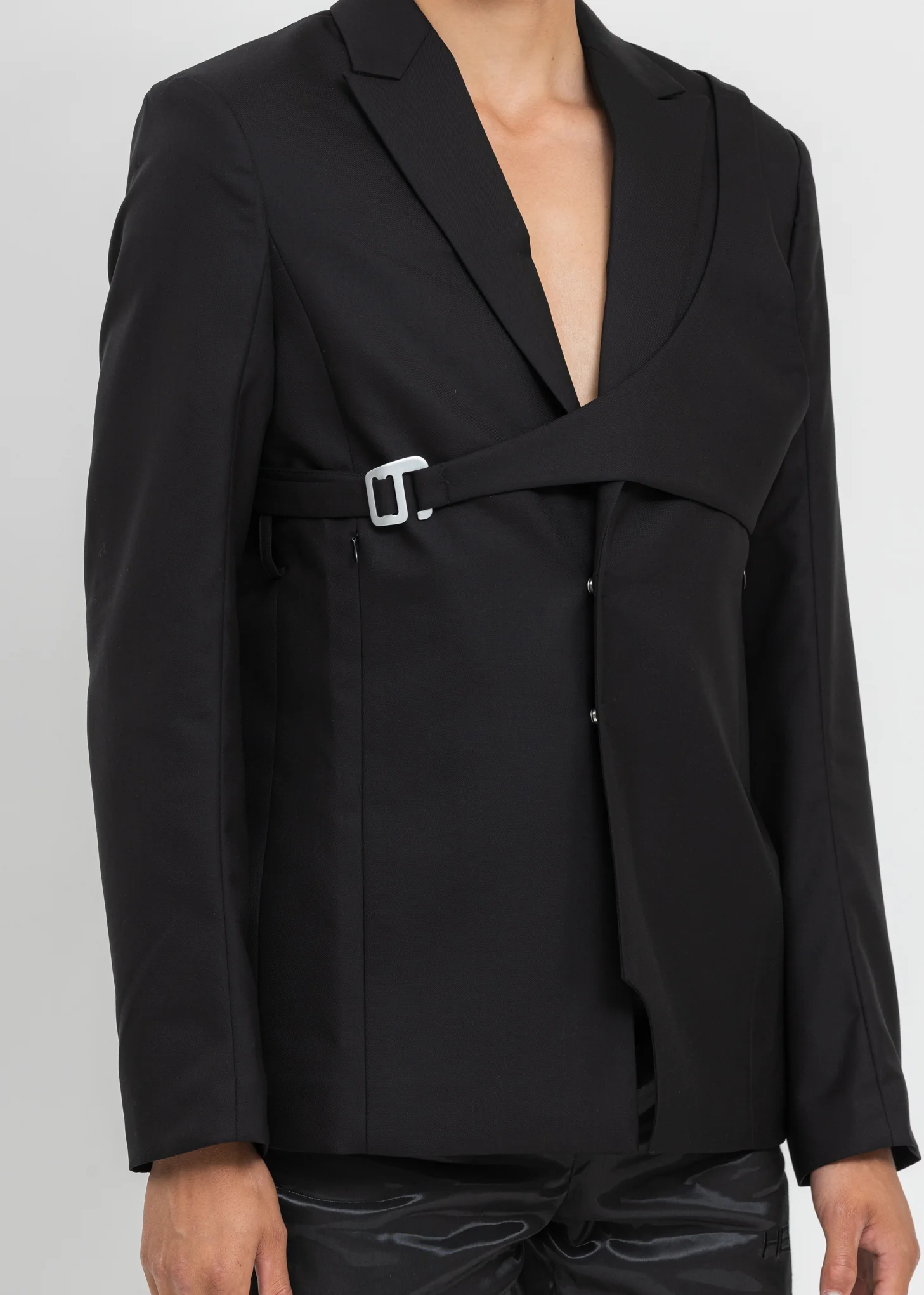 Black Blazer With Removable Harness - Image 2